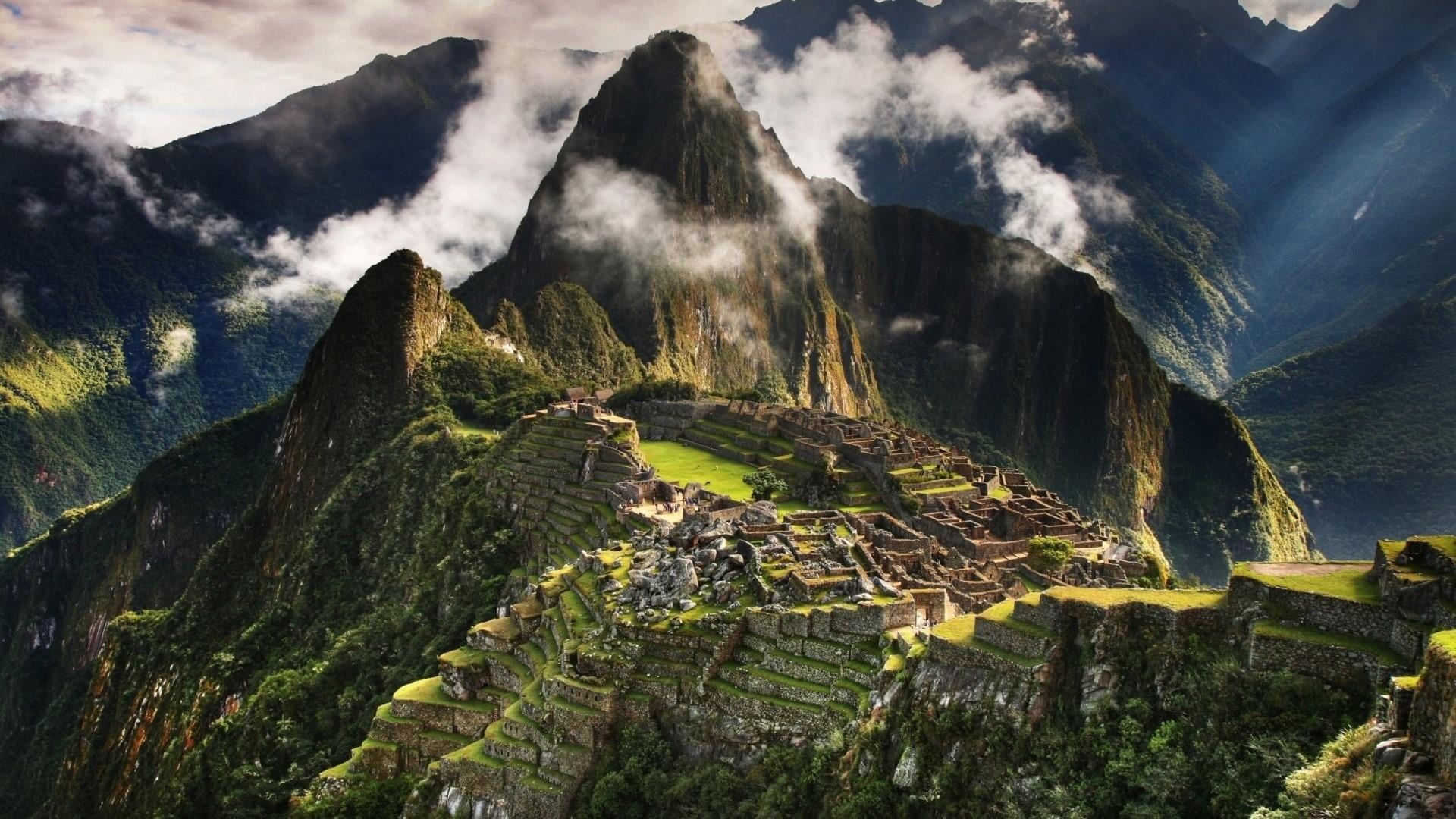 ruined, the past, landscape, nature, ancient, sky, mountain, architecture, amazing, no people, tranquil scene, travel destinations, inca, scenics - nature, HD Wallpaper