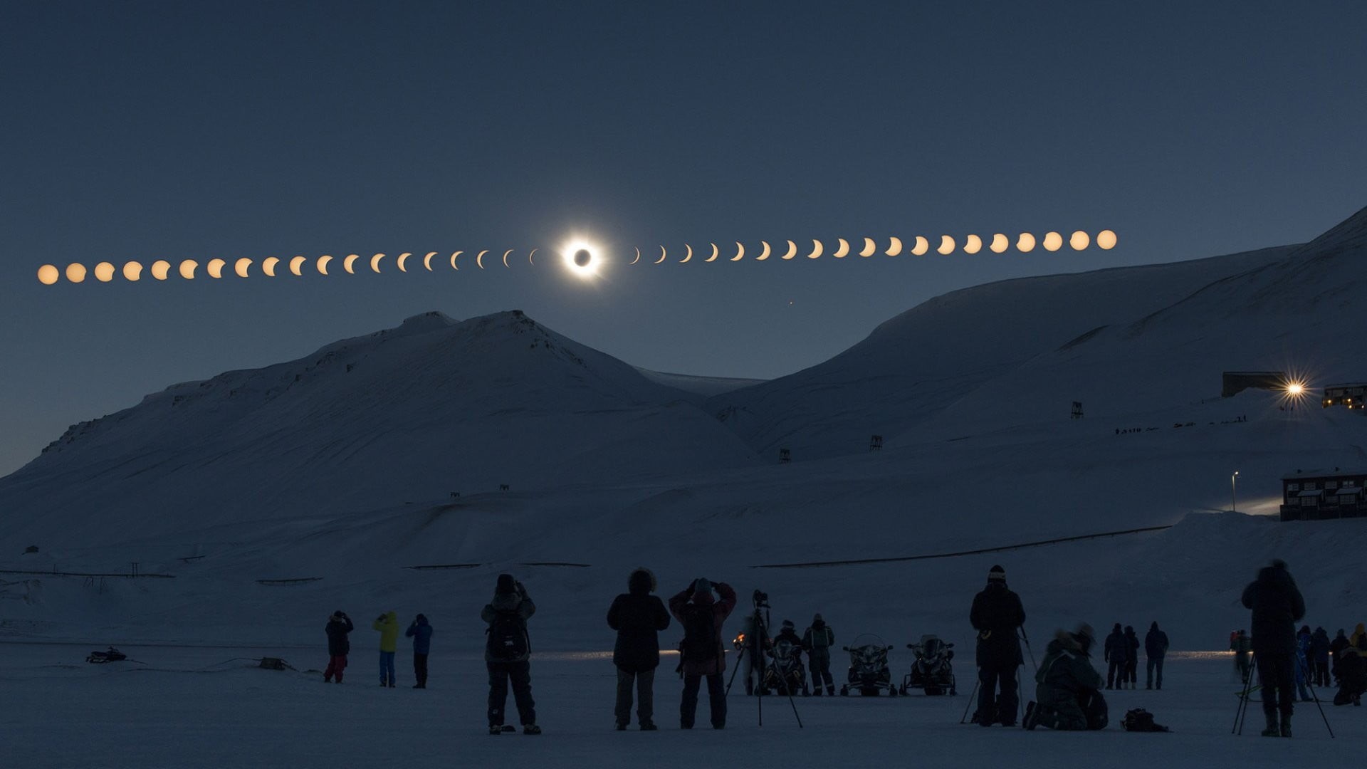 NASA, men, 1080P, mountain peak, travel, planet, cold temperature, nature, scenics - nature, galaxy, crowd, snow, mountain, mountain range, phases, sky, HD Wallpaper