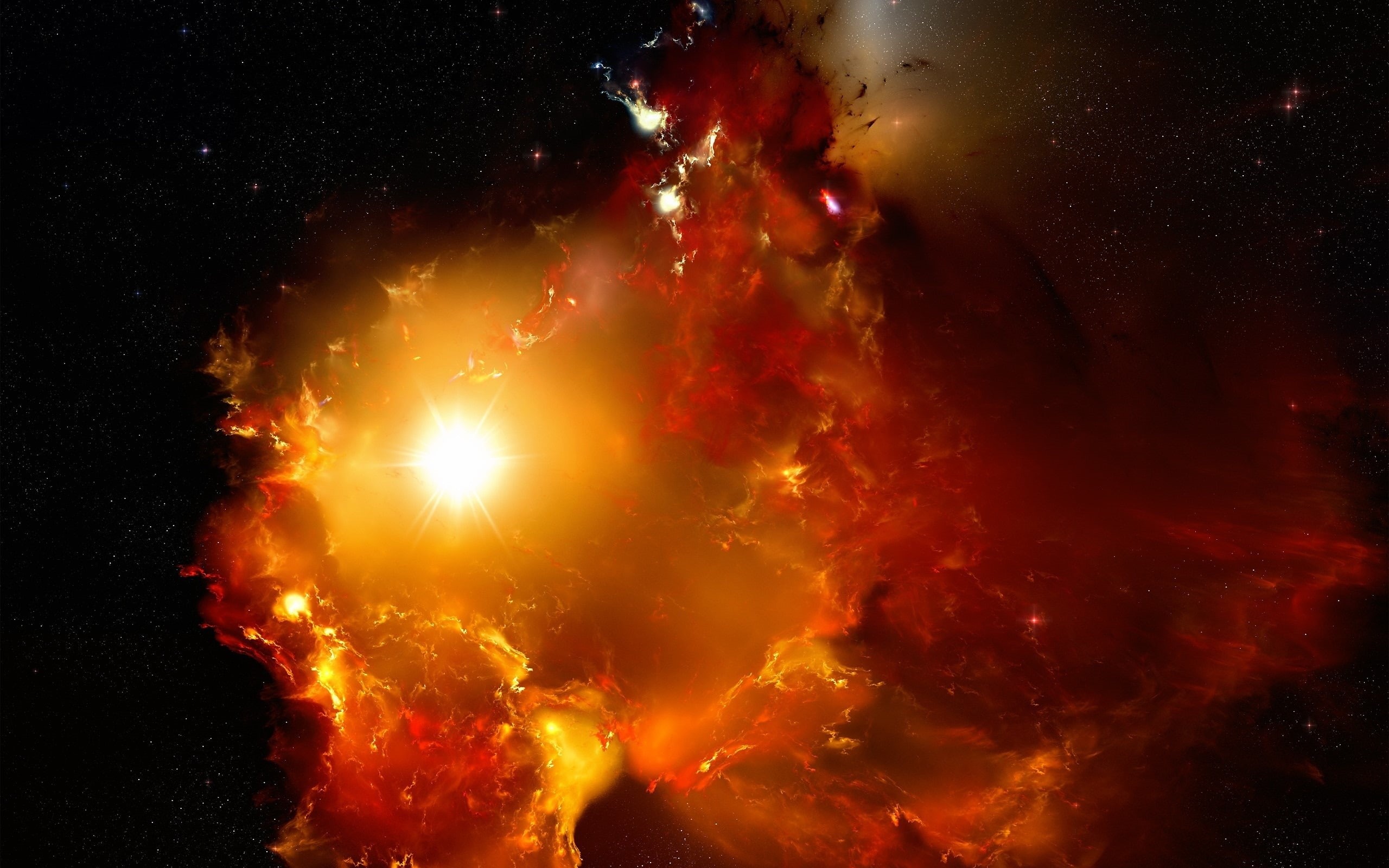 espacio, 2K, estrellas, galaxias, nebulosas, HD Wallpaper