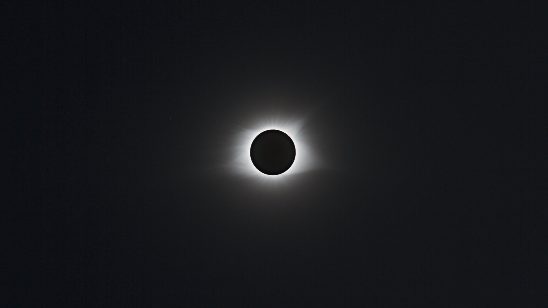 solar eclipse, monochrome, 1080P, minimalism, nature, HD Wallpaper