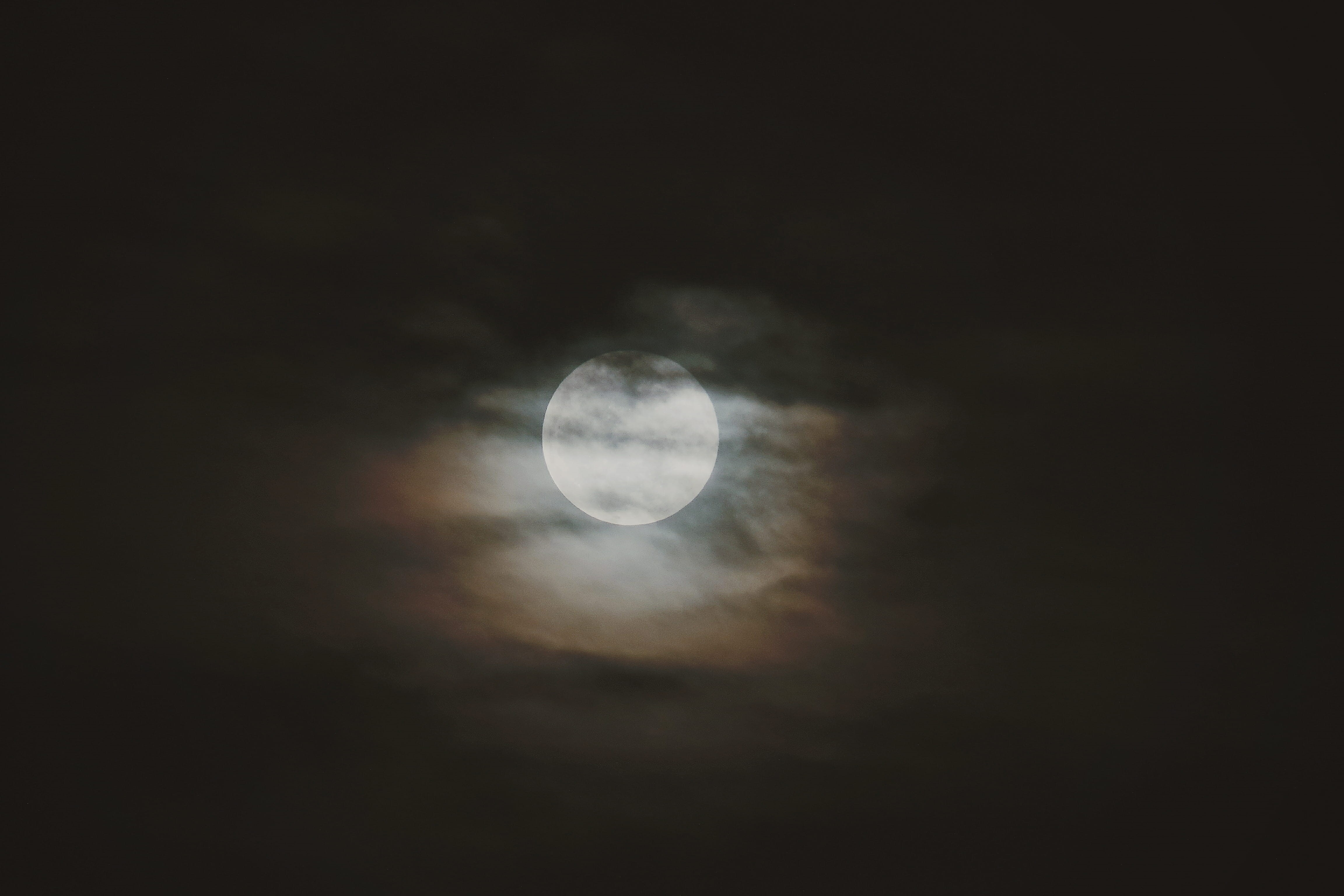 full moon, nature, 4K, luna, tranquil scene, night sky, planetary moon, circle, scenics - nature, brazil, tranquility, moonlight, beauty in nature, copy space, HD Wallpaper