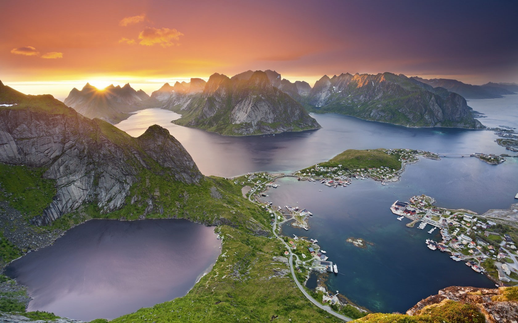 island, water, body, Lofoten, Norway, 720P, islands, HD Wallpaper