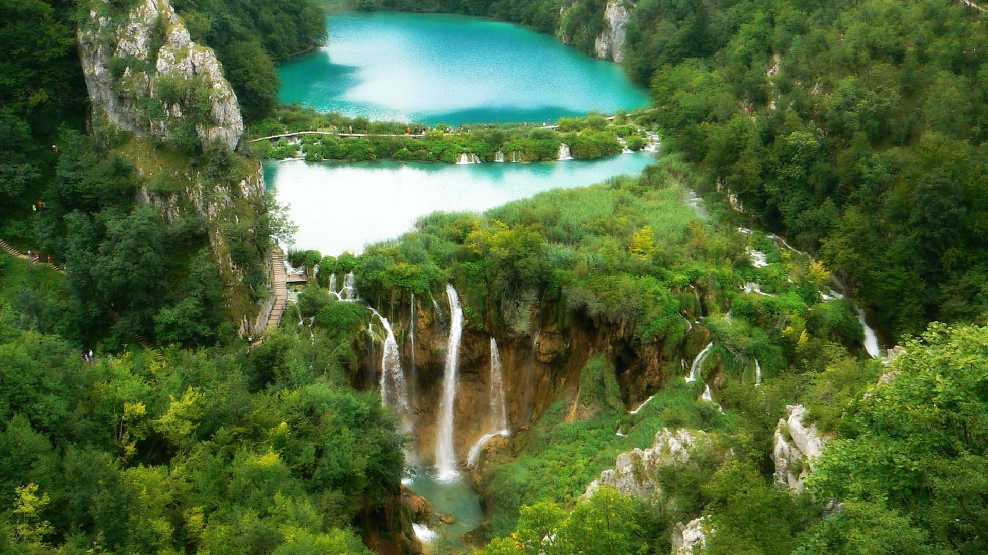 plitvice, national, lakes, park, 1080P, landcape, croatia, HD Wallpaper