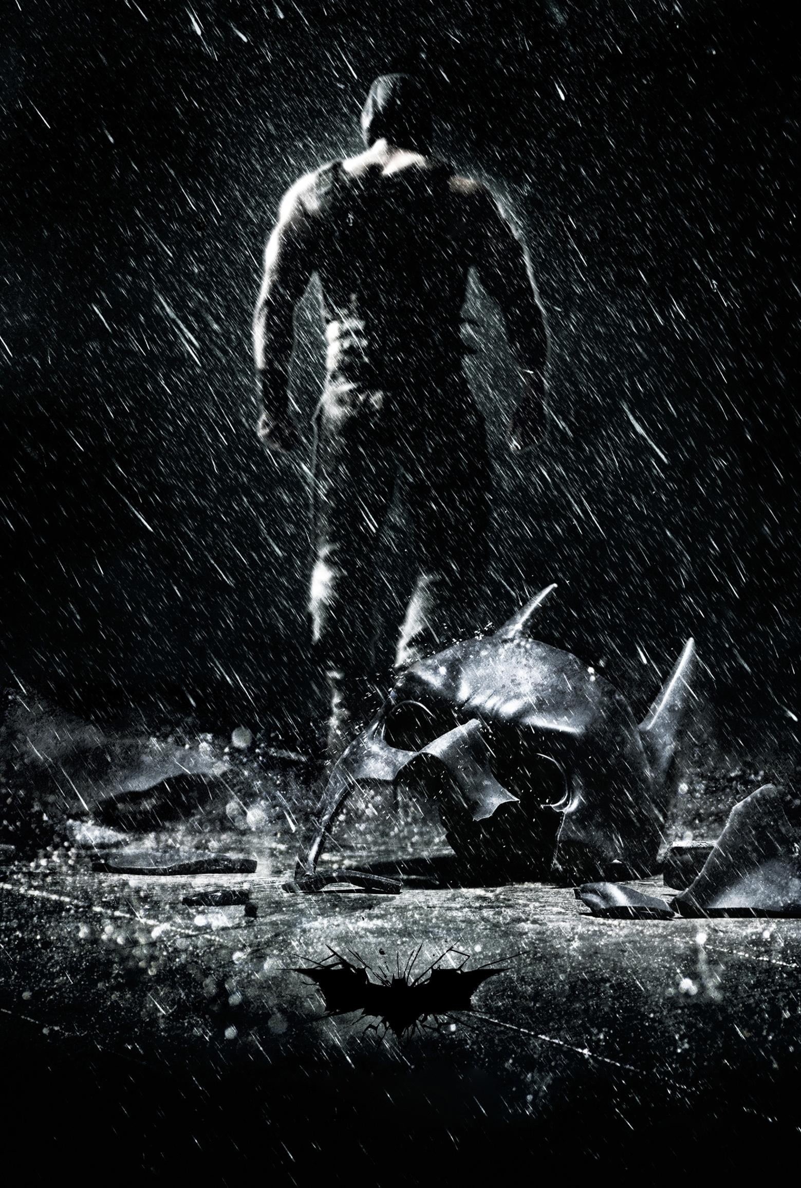 Batman, city, movie poster, water, lifestyles, snowing, wet, The Dark Knight Rises, real people, motion, 1080P, architecture, night, people, Phone HD Wallpaper