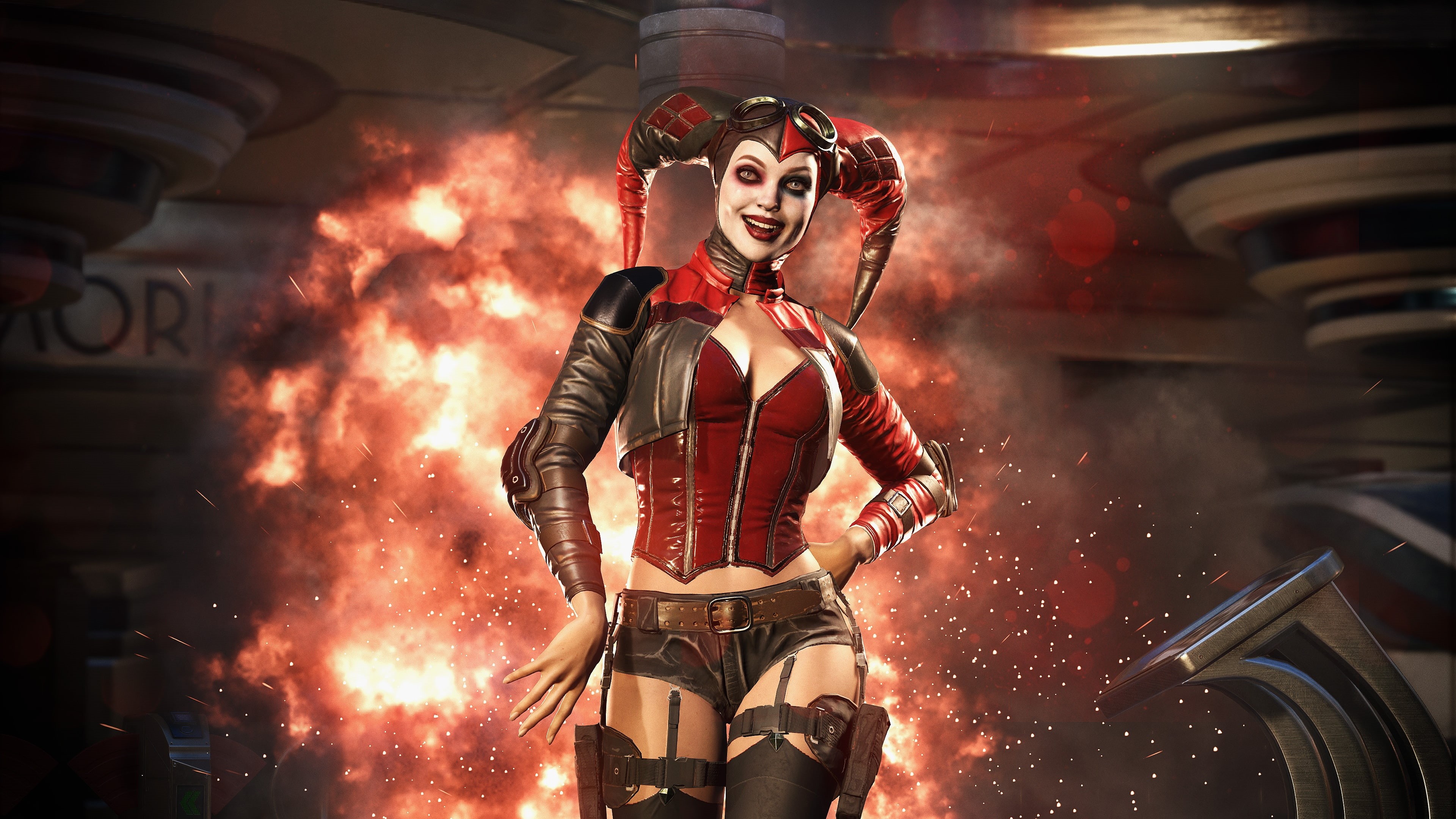 Supervillain, 4K, Injustice 2, Harley Quinn, 4K, HD Wallpaper
