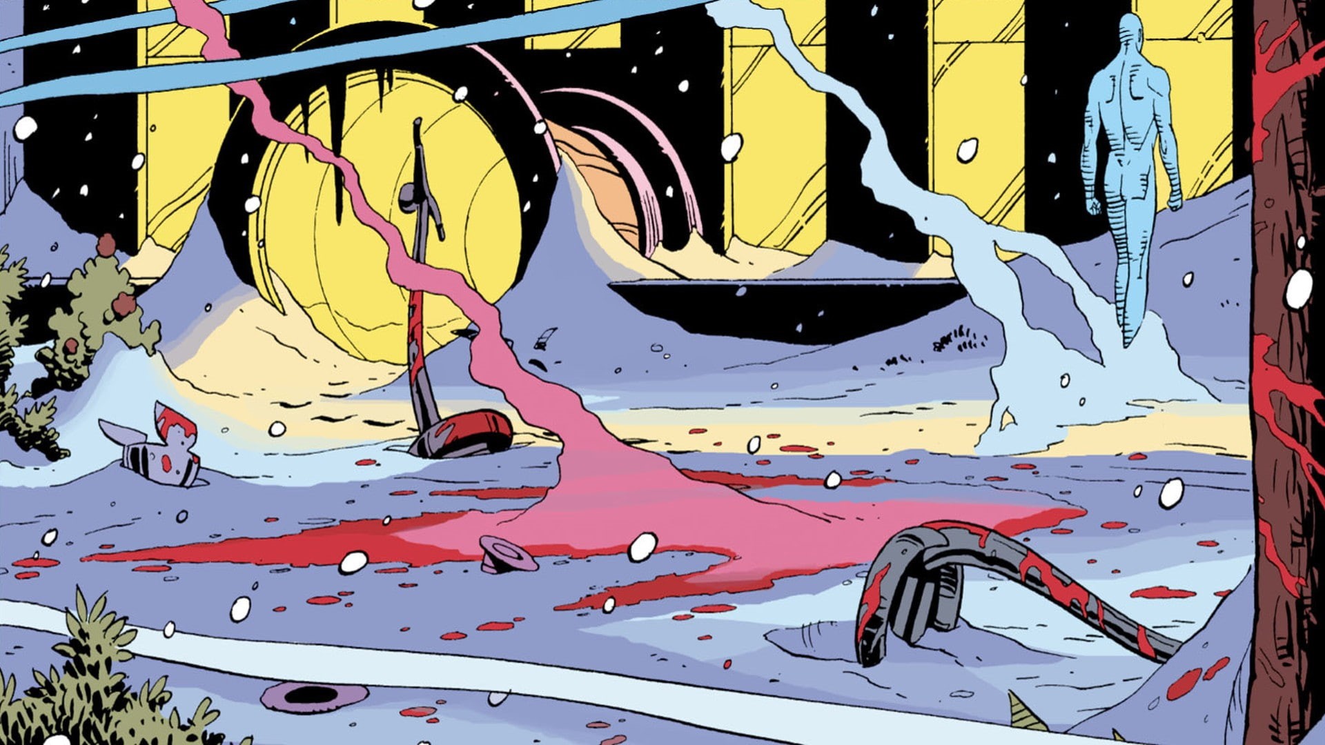 Watchmen, destruction, comics, Dr. Manhattan, 1080P, HD Wallpaper