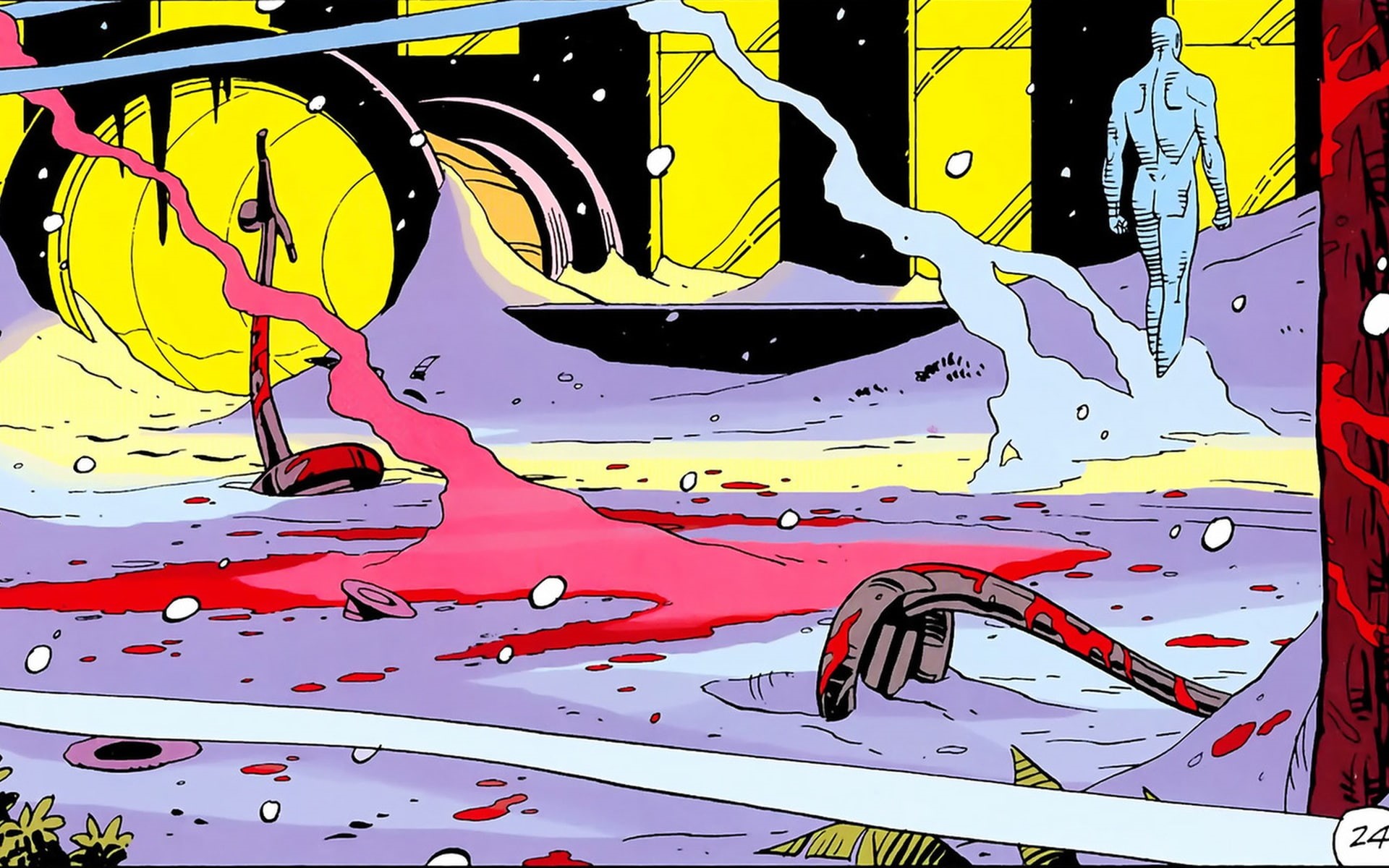 watchmen, hd, manhattan, dr, 1080P, cartoon/comic, HD Wallpaper
