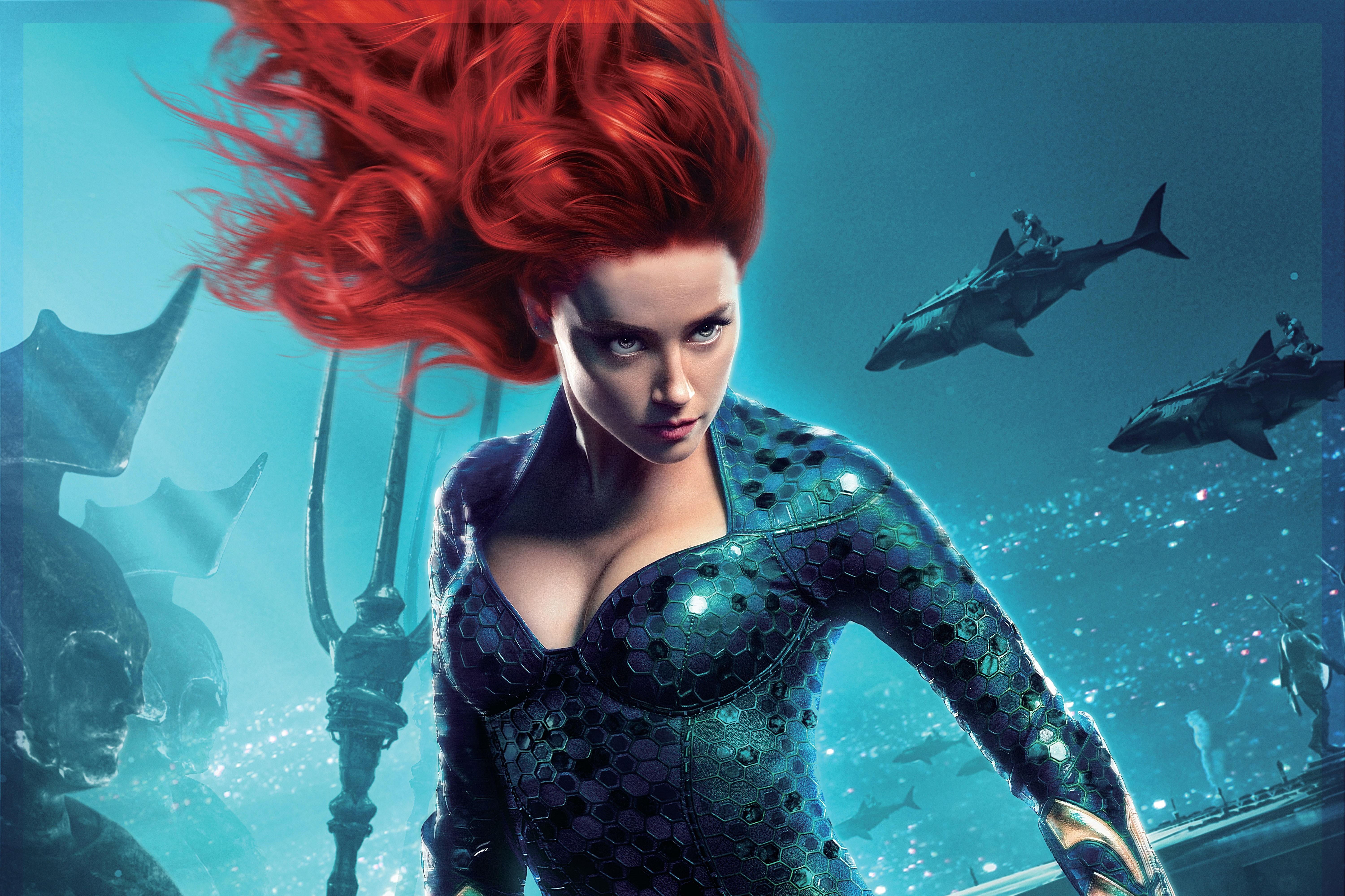 Aquaman, DC Comics, 2018, 5K, Mera, Amber Heard, HD, HD Wallpaper