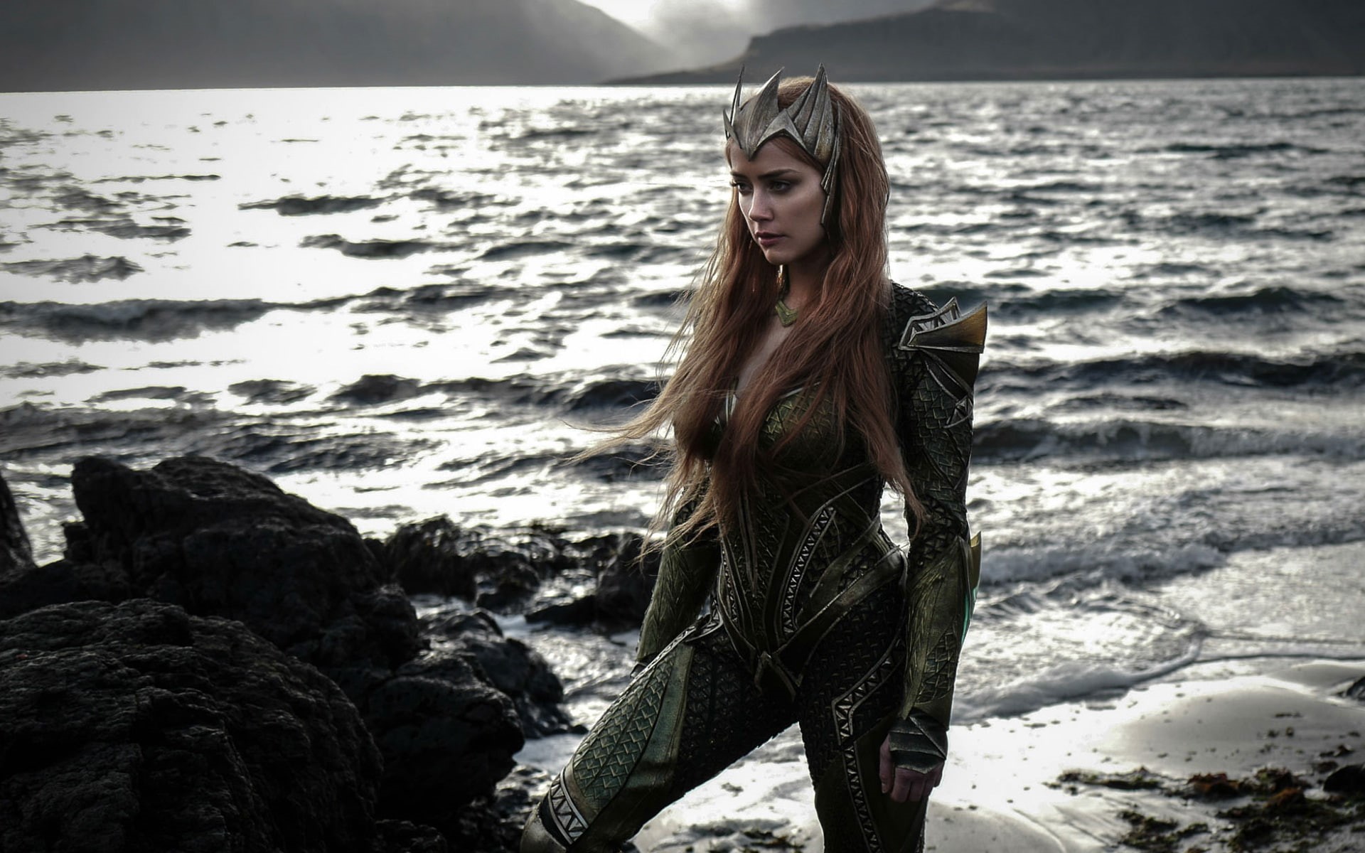 Mera, Amber, Justice, Heard, 1080P, League, HD Wallpaper