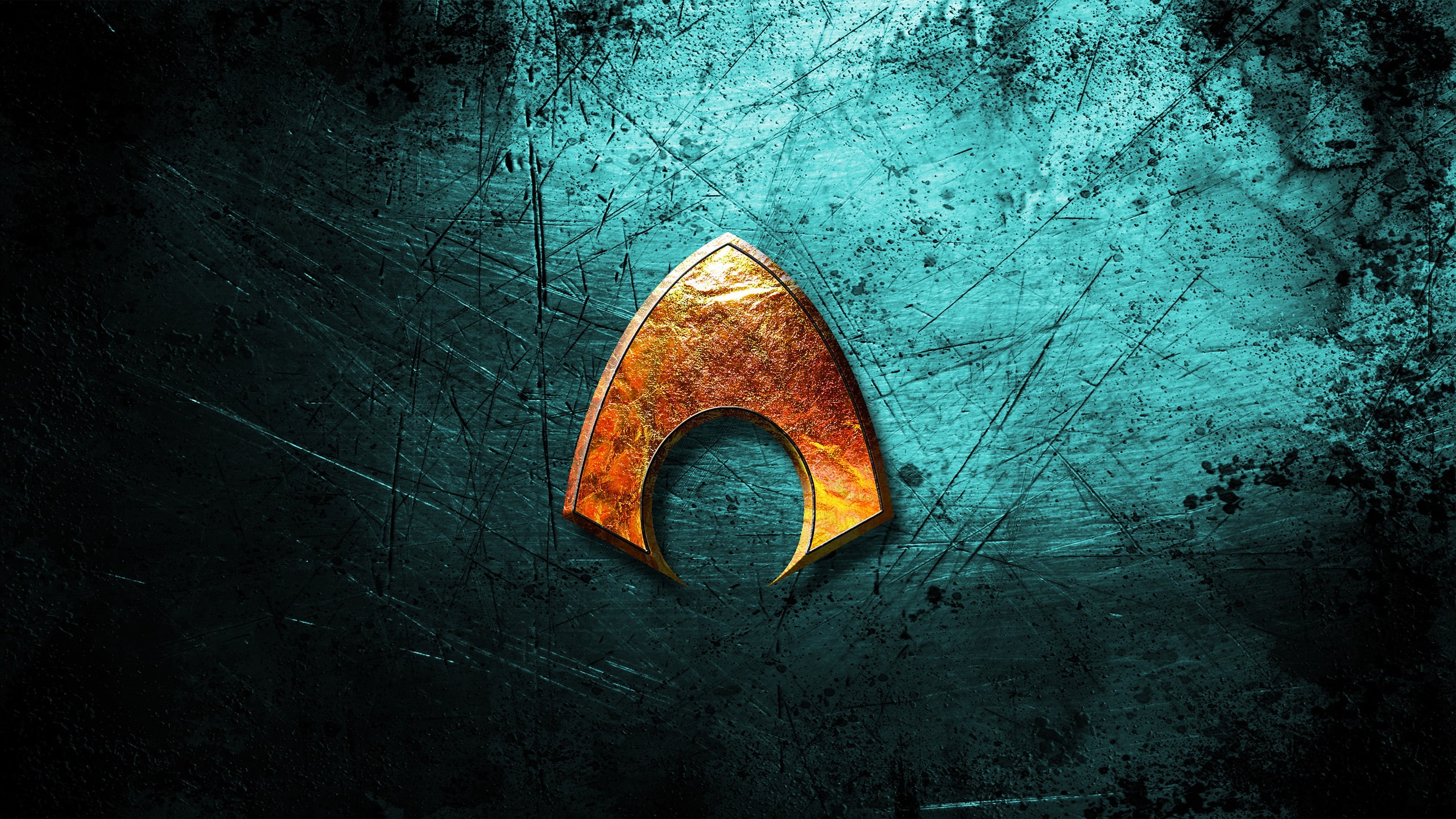 cartoon/comic, aquaman, hd, dc, logo, 2K, HD Wallpaper