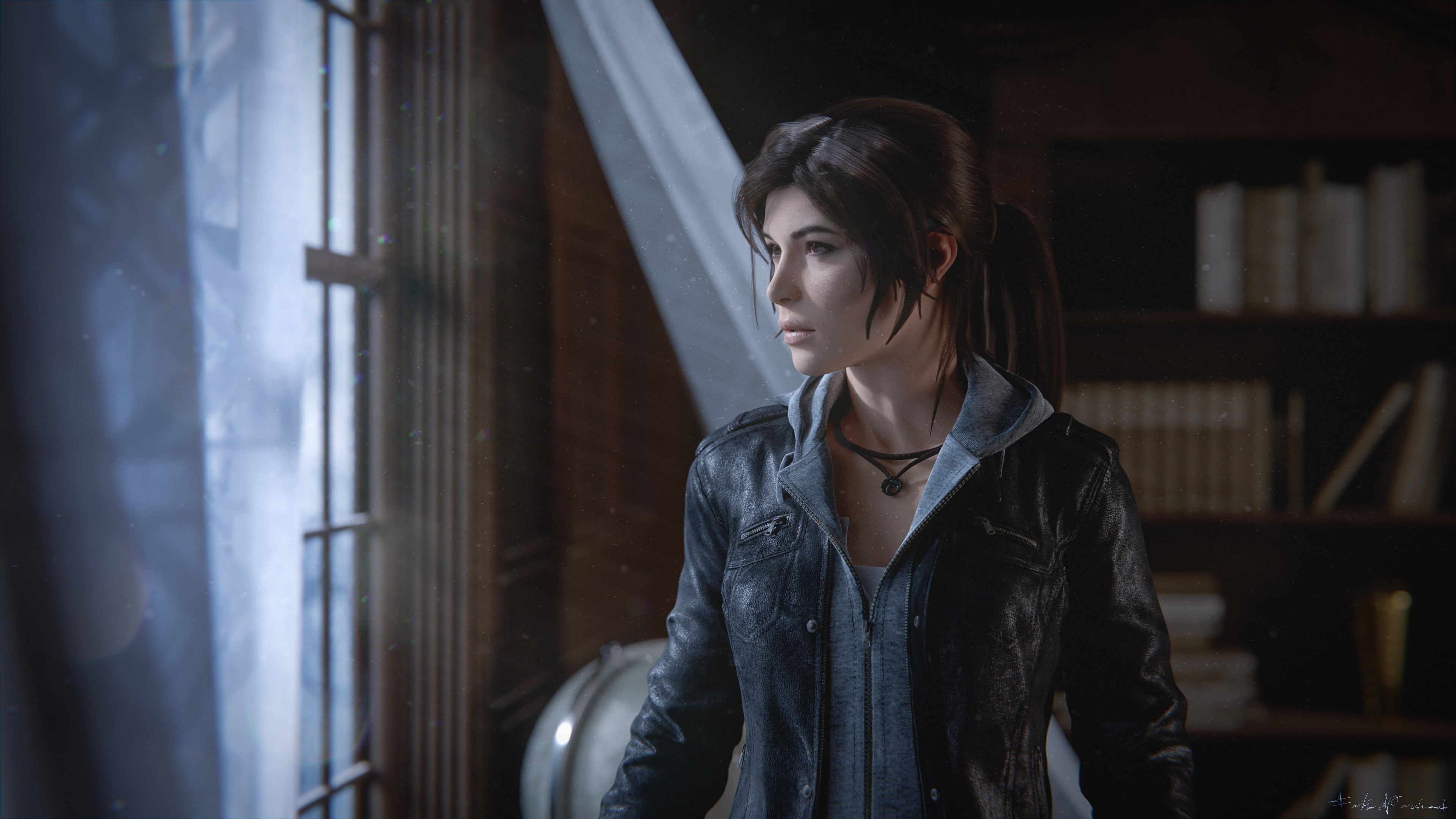 looking, young adult, casual clothing, one person, looking away, young women, leisure activity, real people, front view, lifestyles, Rise of the Tomb Raider, HD Wallpaper