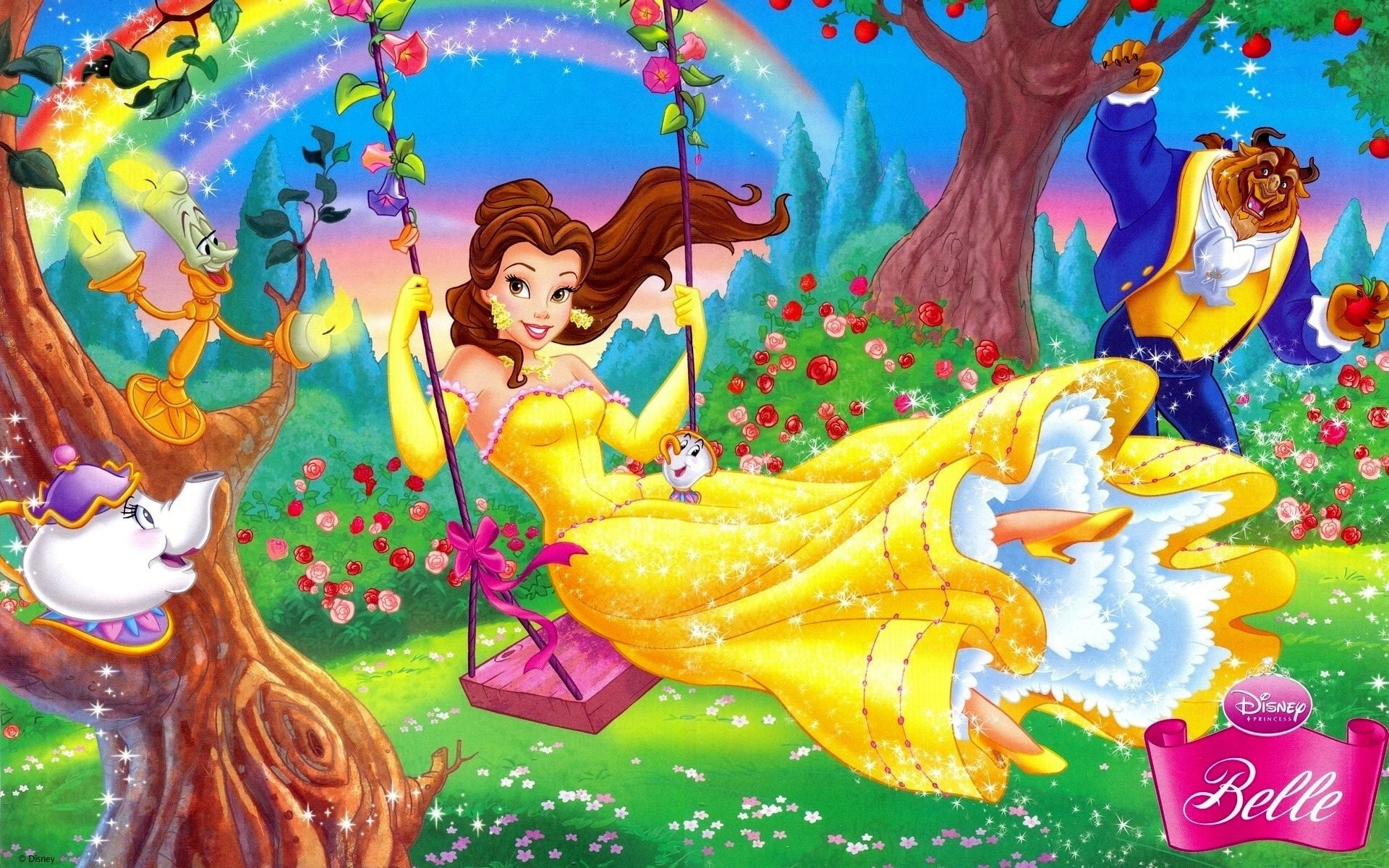 Beast, Disney, 1080P, Cartoon, Beauty, HD Wallpaper