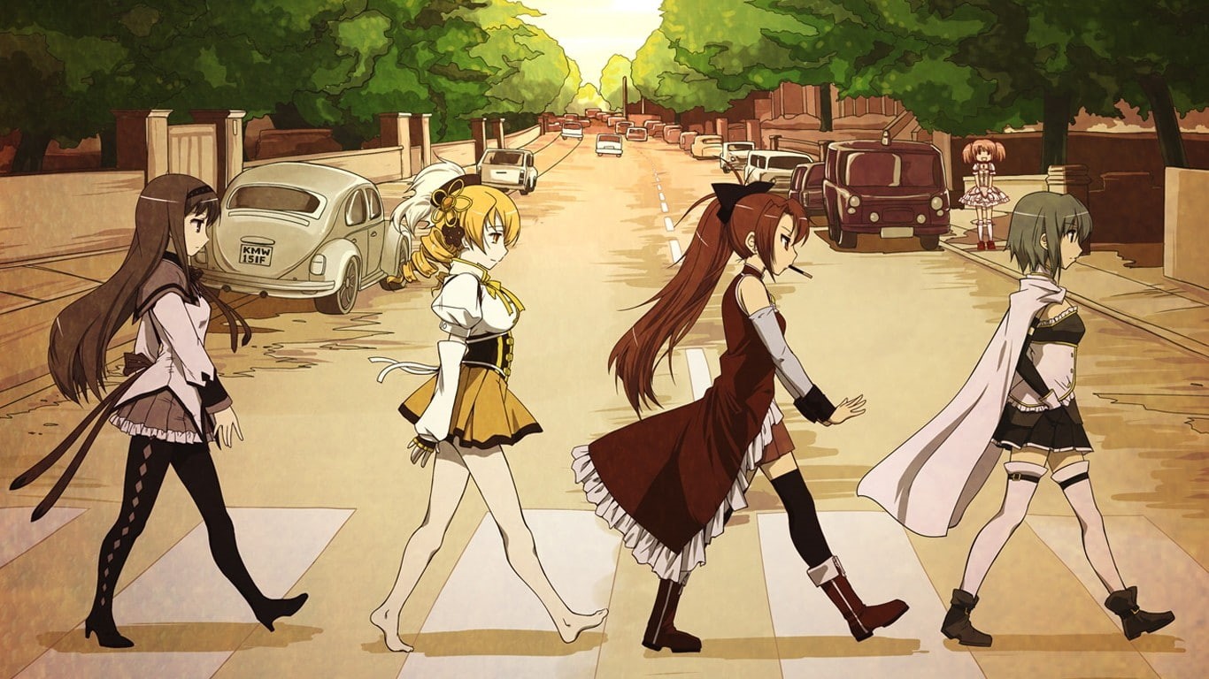 performance, shadow, absence, creativity, musical equipment, lifestyles, sunlight, drum - percussion instrument, street, Tomoe Mami, day, Kaname Madoka, HD Wallpaper