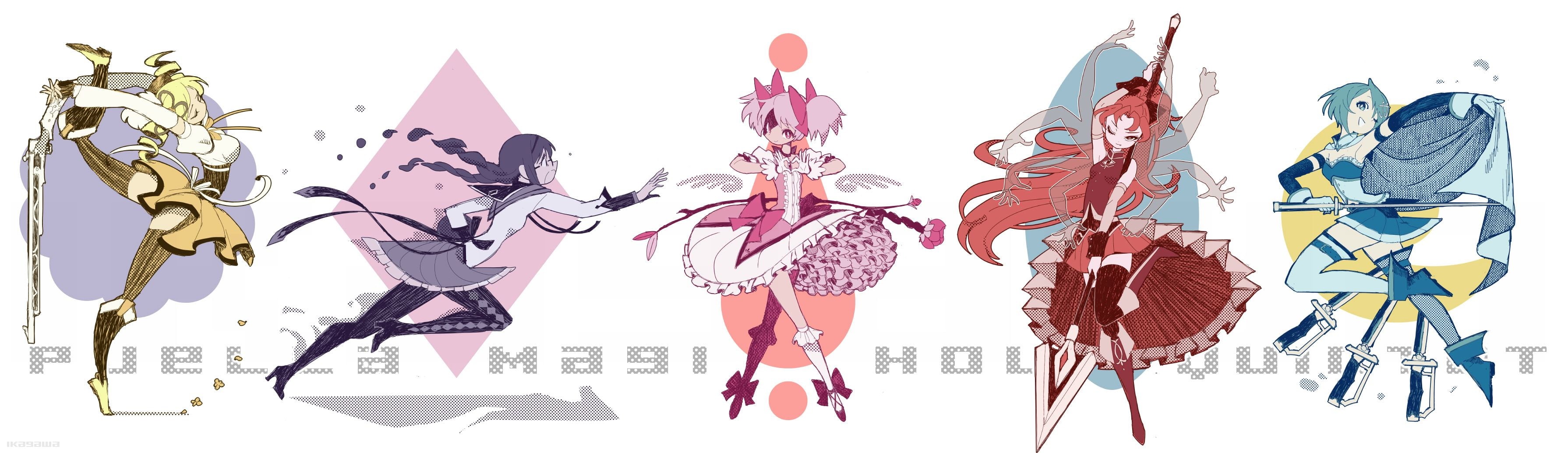Mahou Shoujo Madoka Magica, females, anime girls, Miki Sayaka, 2K, white background, anime, adult, digital composite, art and craft, arts culture and entertainment, HD Wallpaper