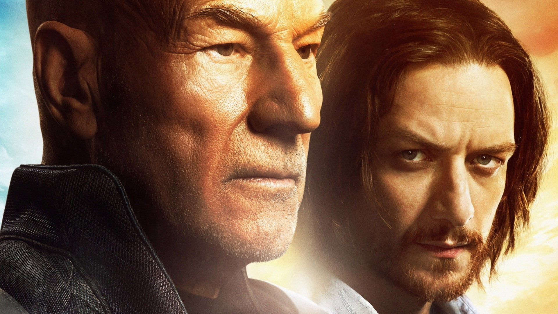 headshot, 1080P, young men, X Men, heterosexual couple, Patrick Stewart, males, two people, depression - sadness, X Men: Days Of Future Past, people, relationship difficulties, HD Wallpaper