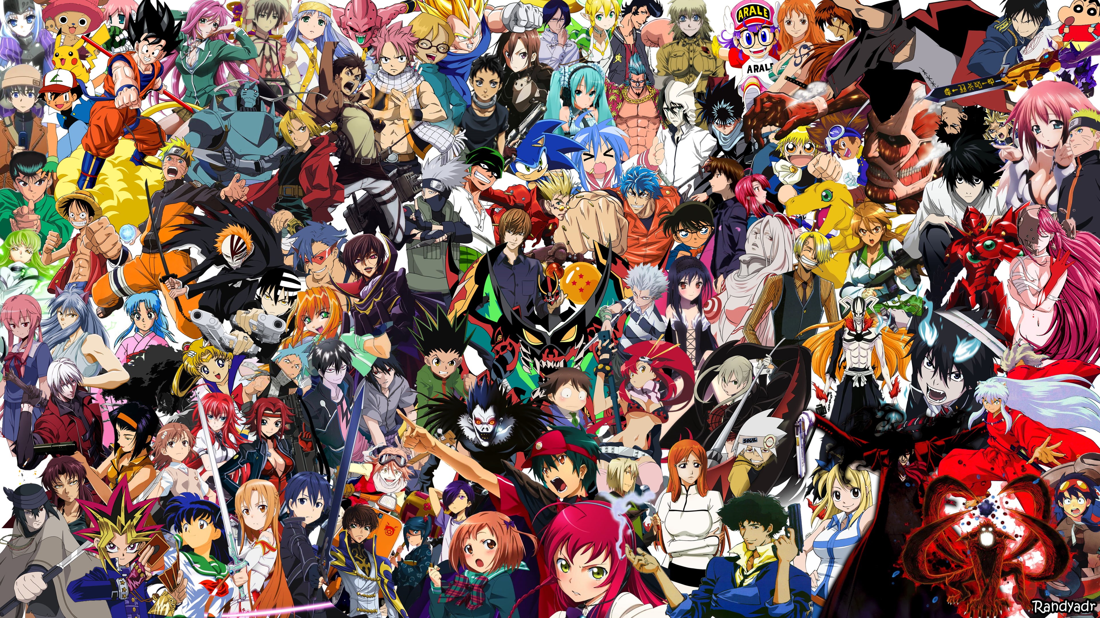 high angle view, Vocaloid, lifestyles, Monkey D. Luffy, Kira (Death Note), Dragon Ball Z, human Face, Eren Jeager, fun, Ash (Fictional Character), Black Star (Soul Eater), HD Wallpaper
