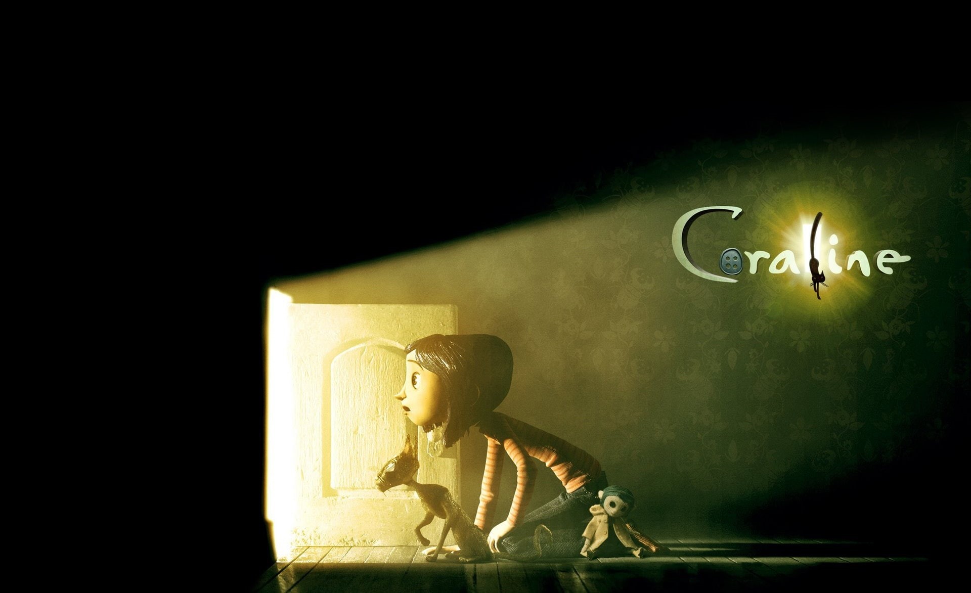 dark, art and craft, sculpture, Fanning, movie, lighting equipment, human representation, creativity, Coraline, nature, male likeness, illuminated, 1080P, HD Wallpaper