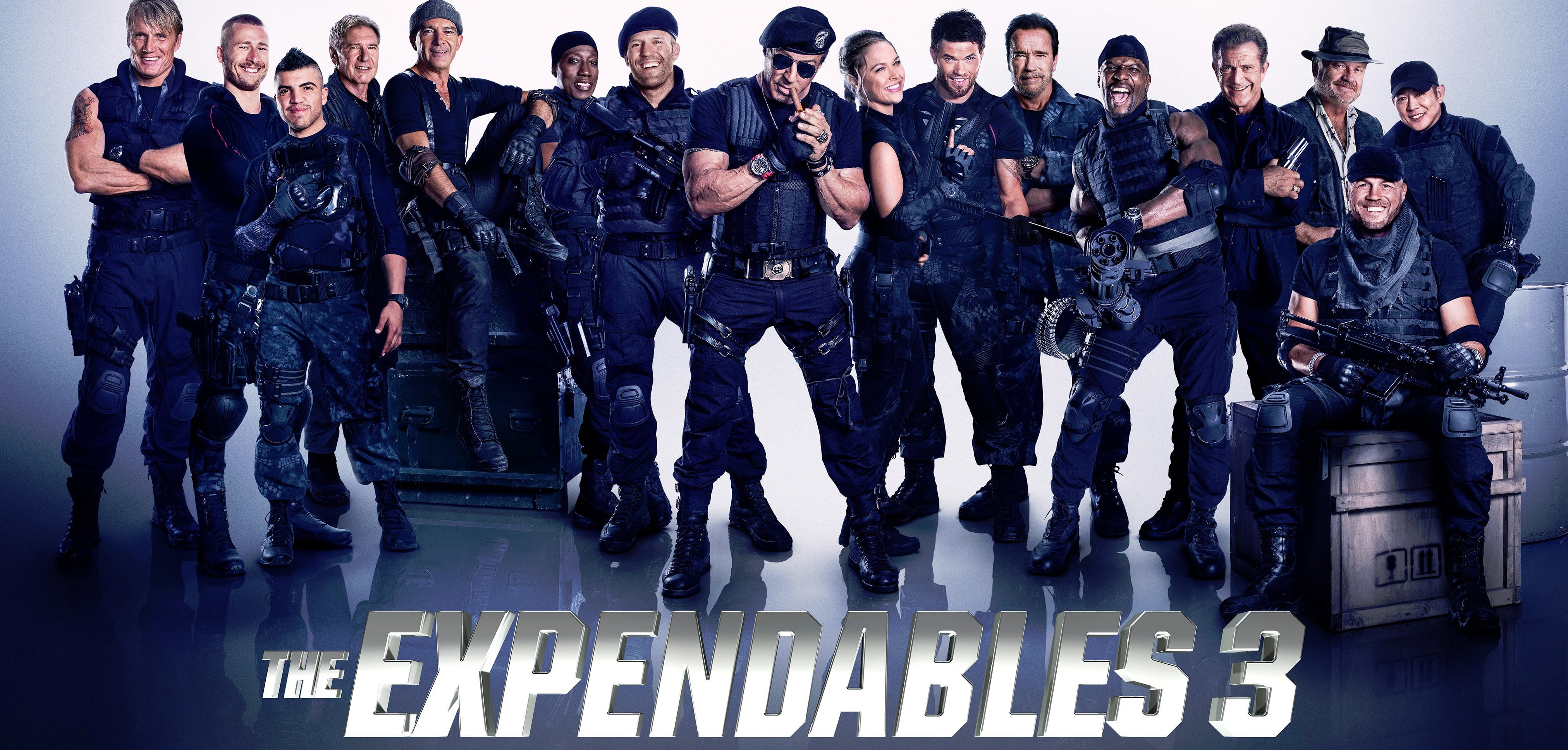Glen Powell, Kellan Lutz, law, Arnold Schwarzenegger, crowd, Jason Statham, communication, Terry Crews, Randy Couture, adult, uniform, Mel Gibson, Victor Ortiz, HD Wallpaper