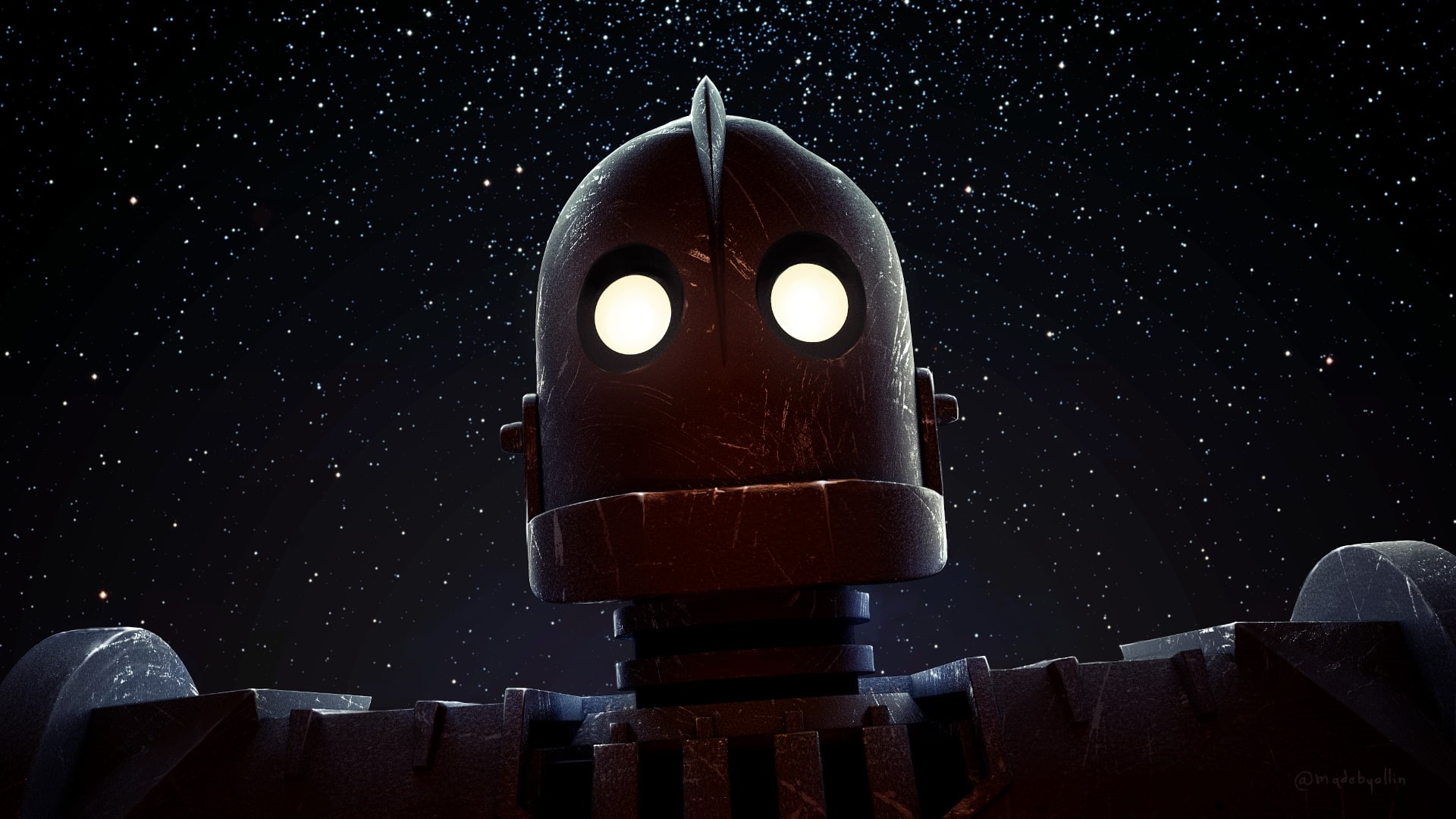 lights, movies, stars, 1080P, The Iron Giant, HD Wallpaper
