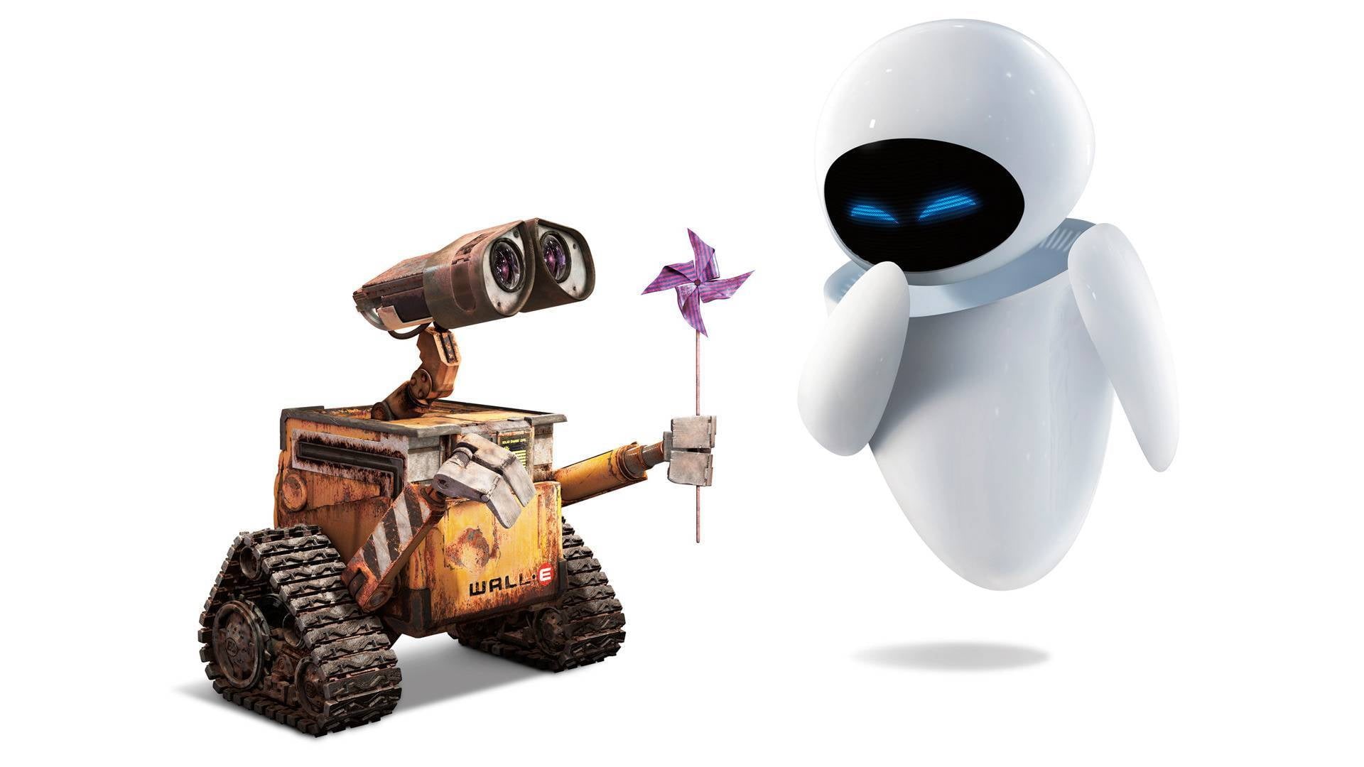 indoors, still life, gun, war, white Background, figurine, copy space, machinery, cartoon, WALL-E, military, love, army, creativity, studio shot, land Vehicle, HD Wallpaper
