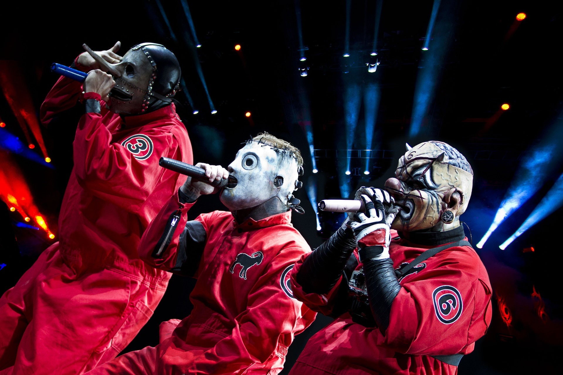 Corey Taylor, Shawn Crahan, Slipknot, 1080P, Chris Fehn, HD Wallpaper