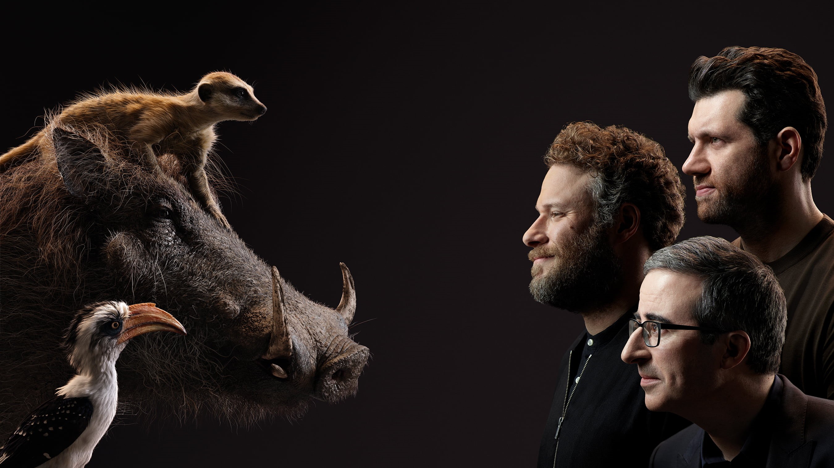 Movie, The Lion King (2019), Zazu (The Lion King), Seth Rogen, 2K, John Oliver, Timon (The Lion King), Billy Eichner, Pumbaa (The Lion King), HD Wallpaper