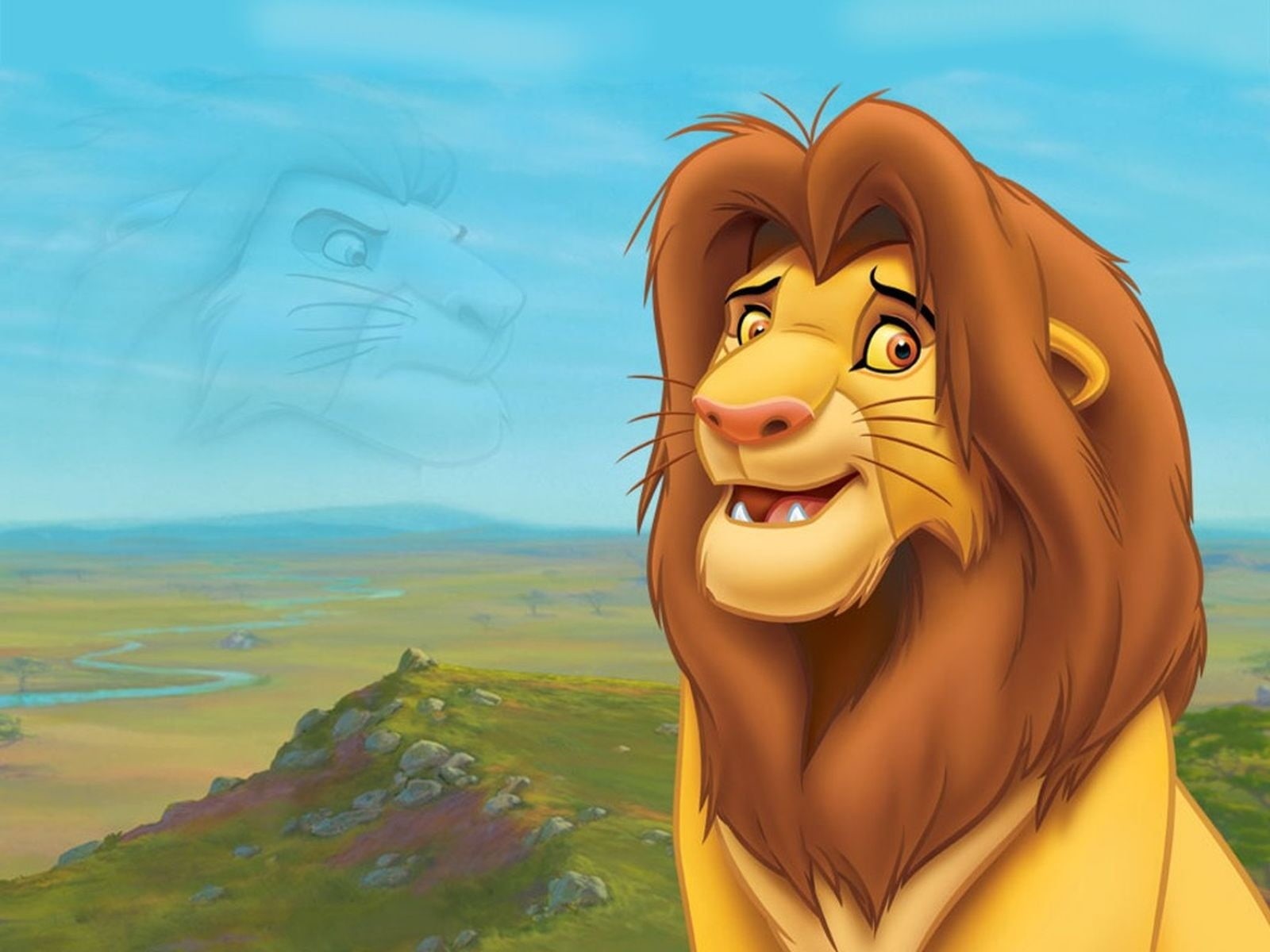 art and craft, sculpture, illustration, creativity, representation, multi colored, sky, yellow, day, beauty in nature, nature, environment, mufasa, disney, HD Wallpaper