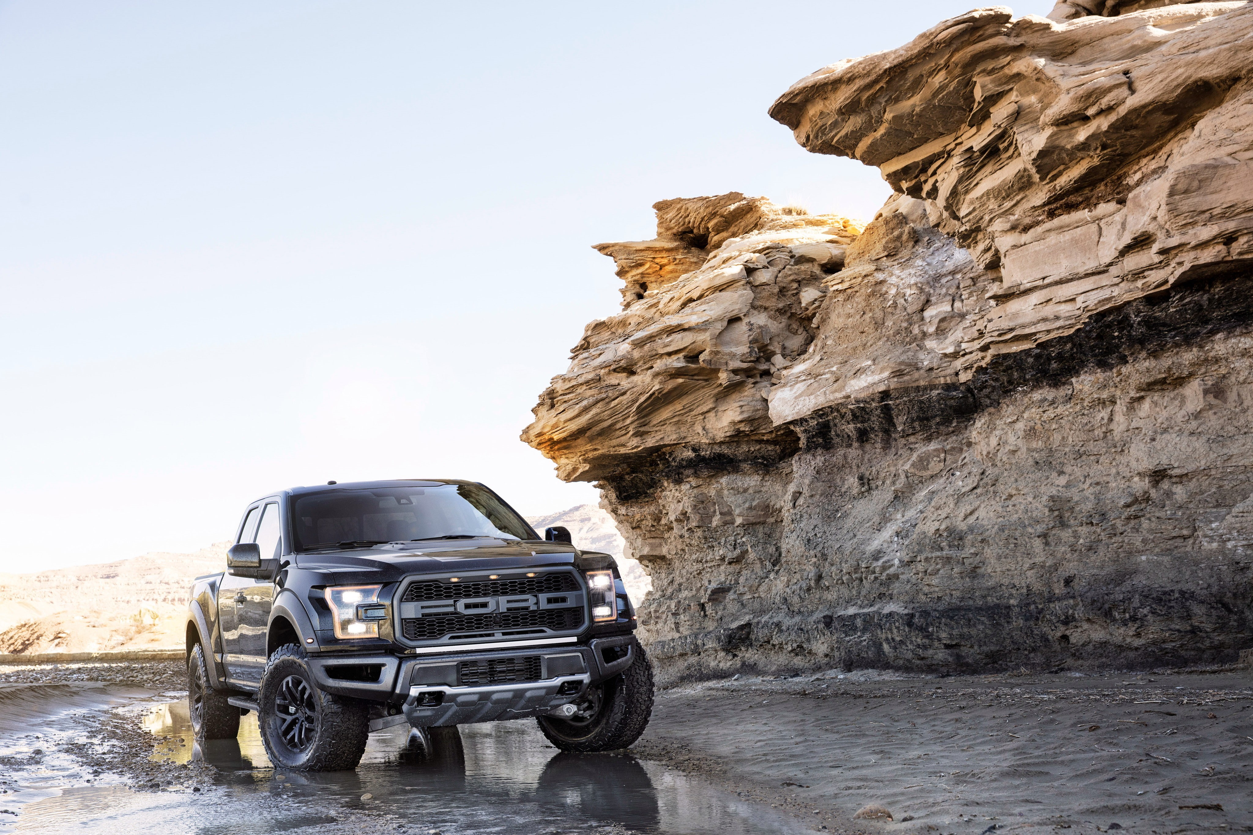 4K, Ford F-150 Raptor, pickup, front, NAIAS 2017, HD Wallpaper
