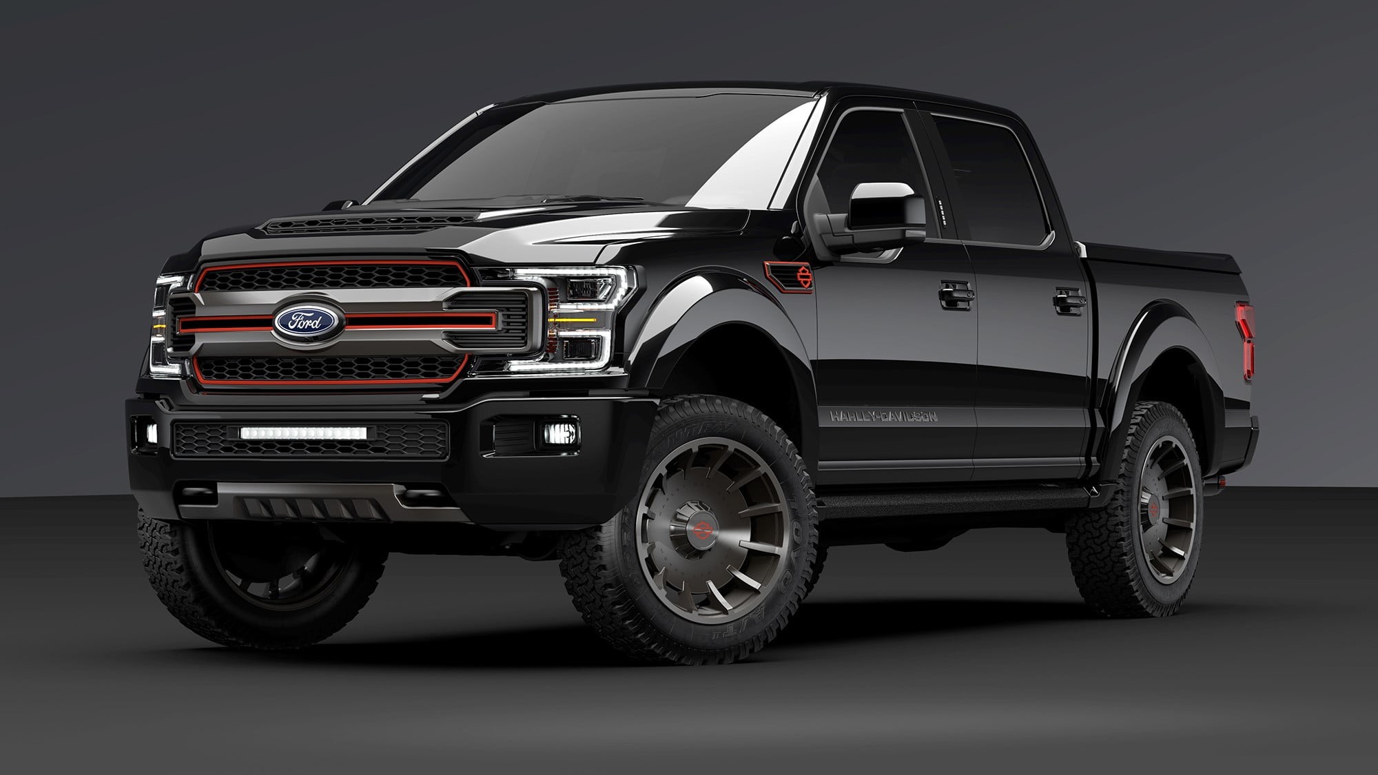 Car, Pickup, 1080P, Black Car, Ford F-150, Ford, Ford F-150 Harley-Davidson Edition, HD Wallpaper