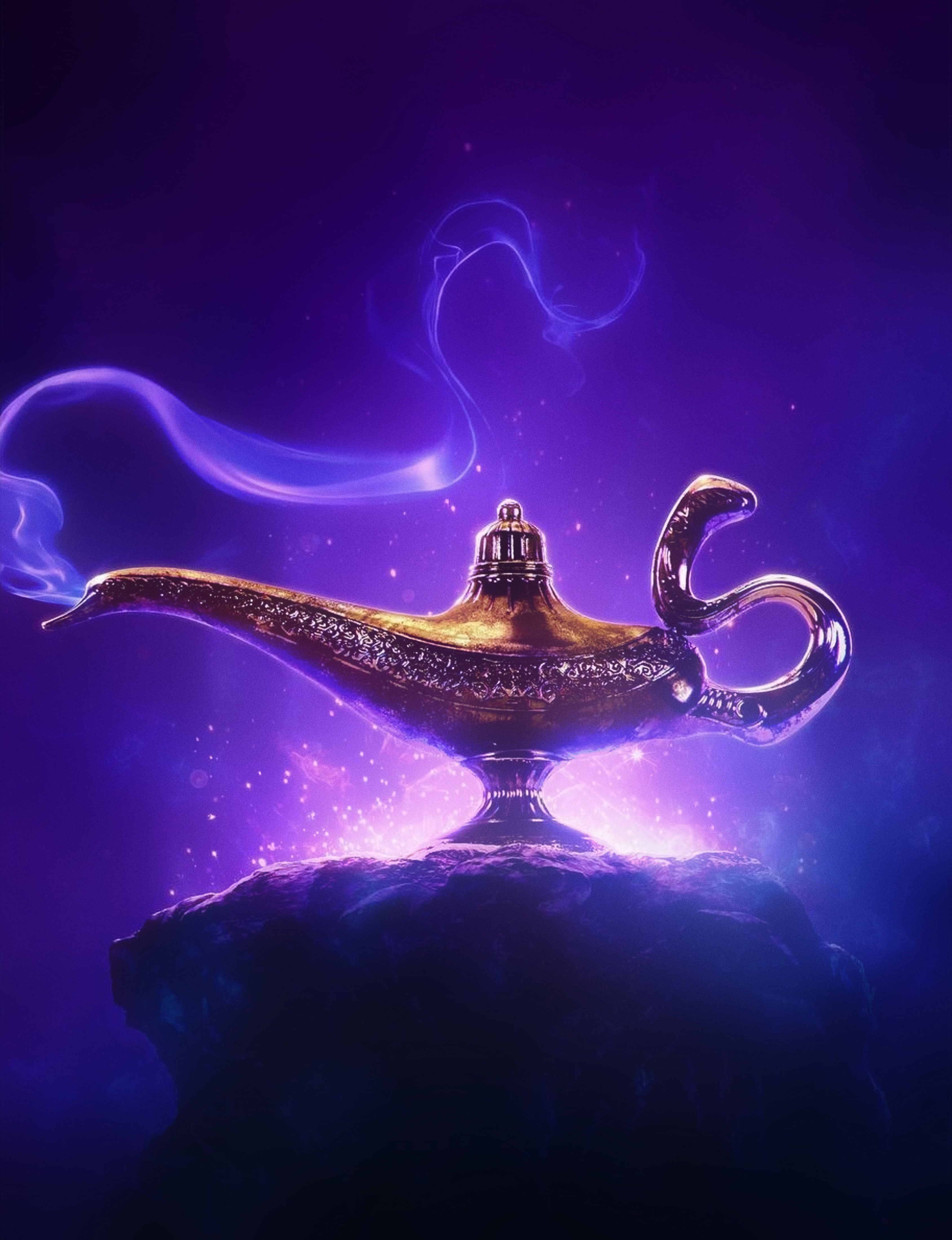 Disney, 4K, 4K, 2019, Aladdin, Phone HD Wallpaper