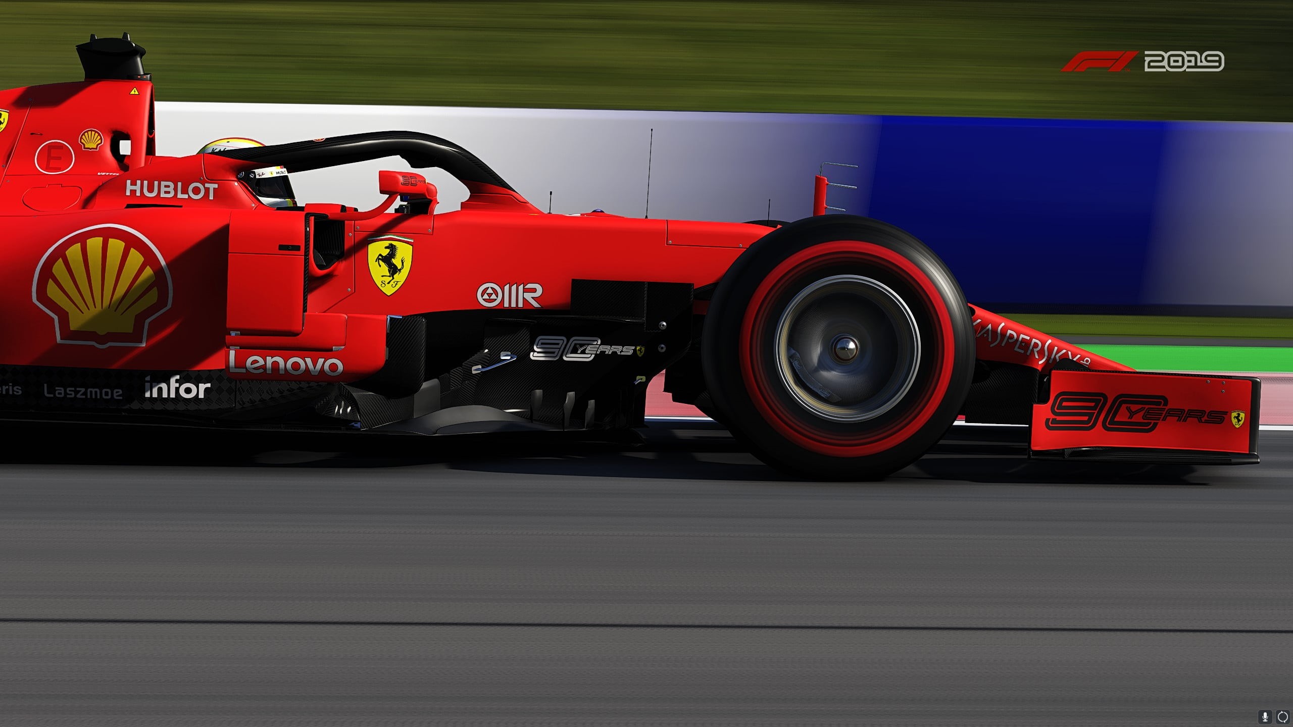 Race Car, Ferrari SF90, F1 2019, Video Game, 2K, HD Wallpaper