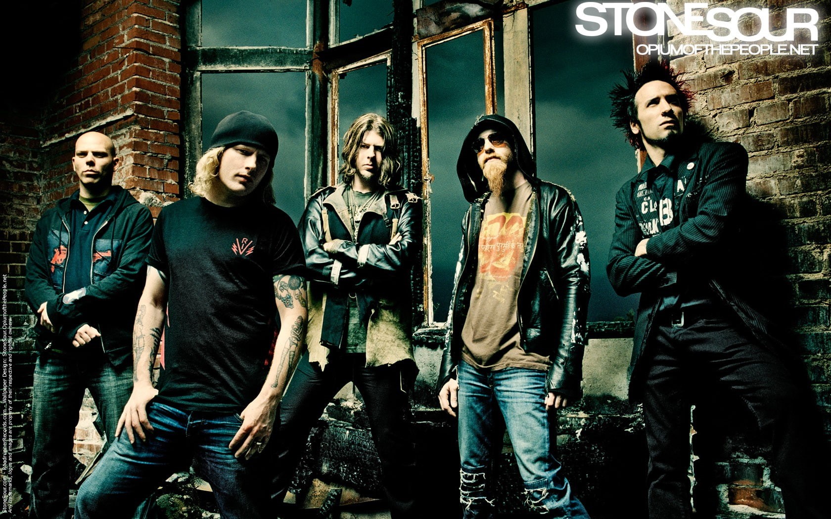 heavy metal, night, jacket, Stone Sour, clothing, three quarter length, young adult, portrait, music, architecture, looking at camera, front view, young men, HD Wallpaper
