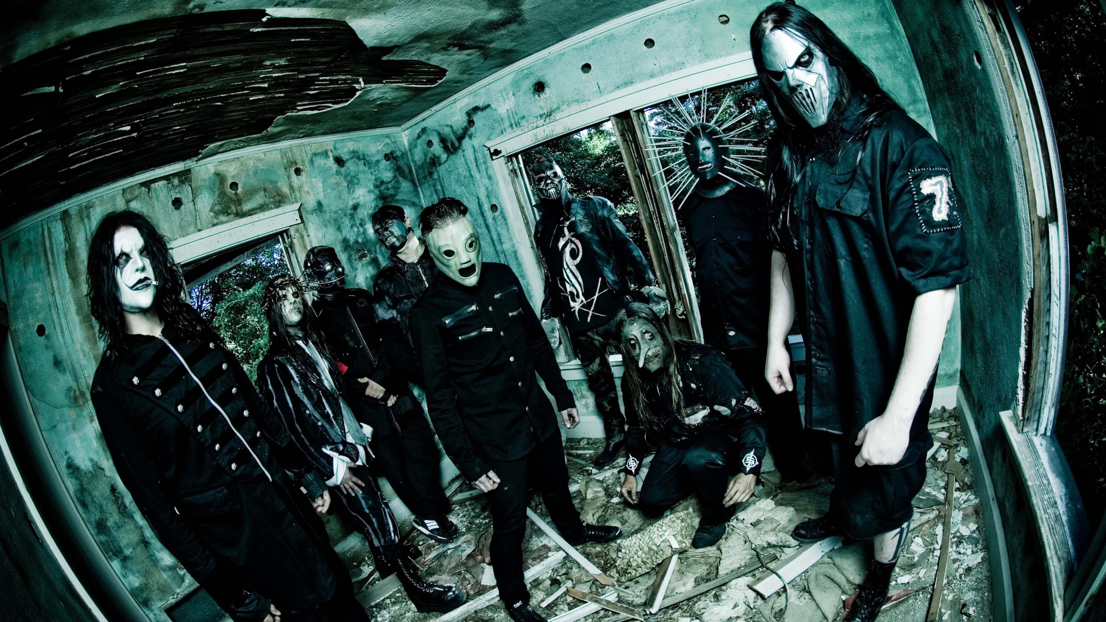 Slipknot, Mick Thomson, Chris Fehn, Corey Taylor, 4K, Top music artist and bands, Sid Wilson, Craig Jones, Jim Root, Shawn Crahan, HD Wallpaper