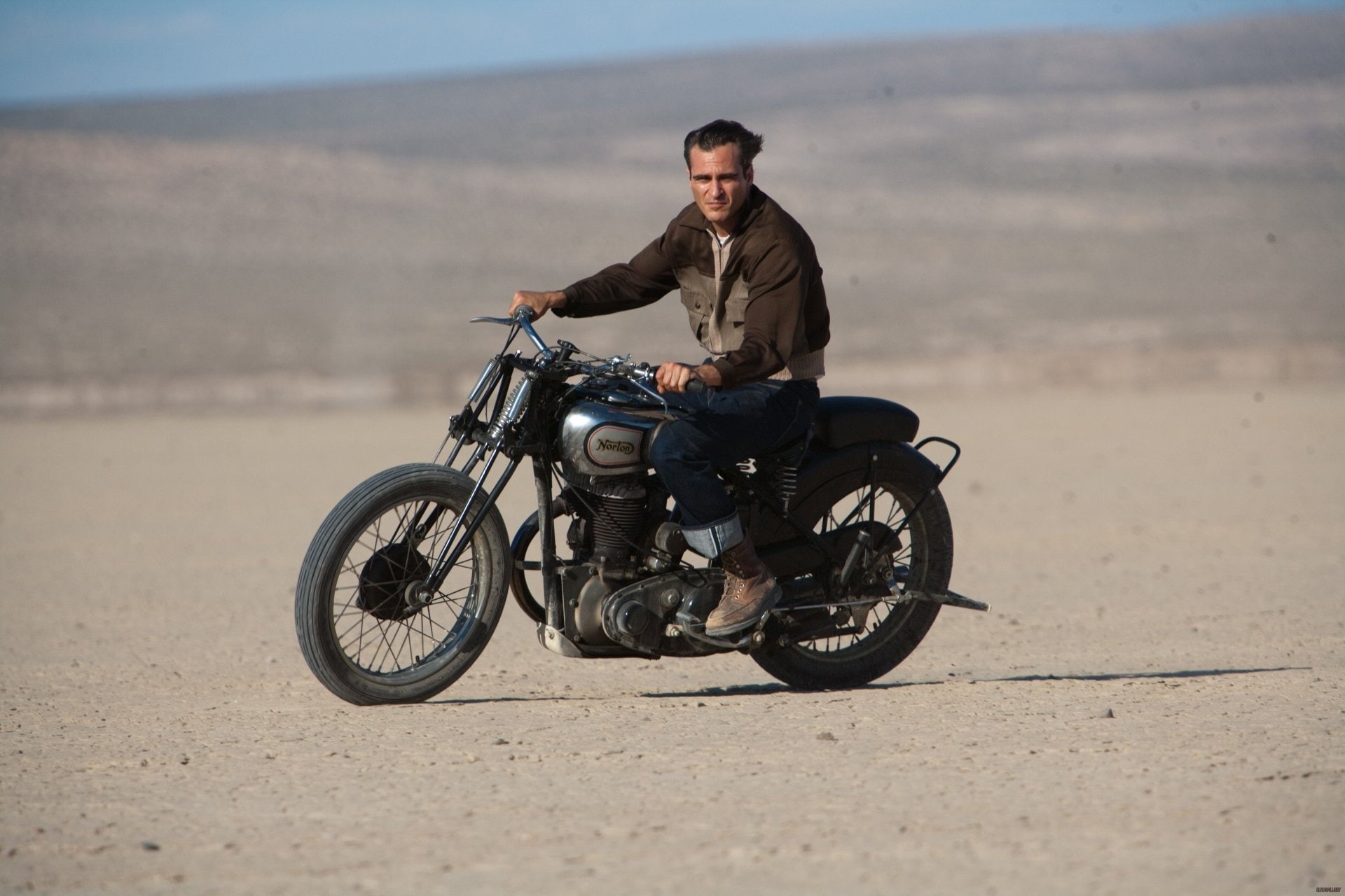 The Master, 1080P, Joaquin Phoenix, Motorcycle, Movie, Norton, HD Wallpaper