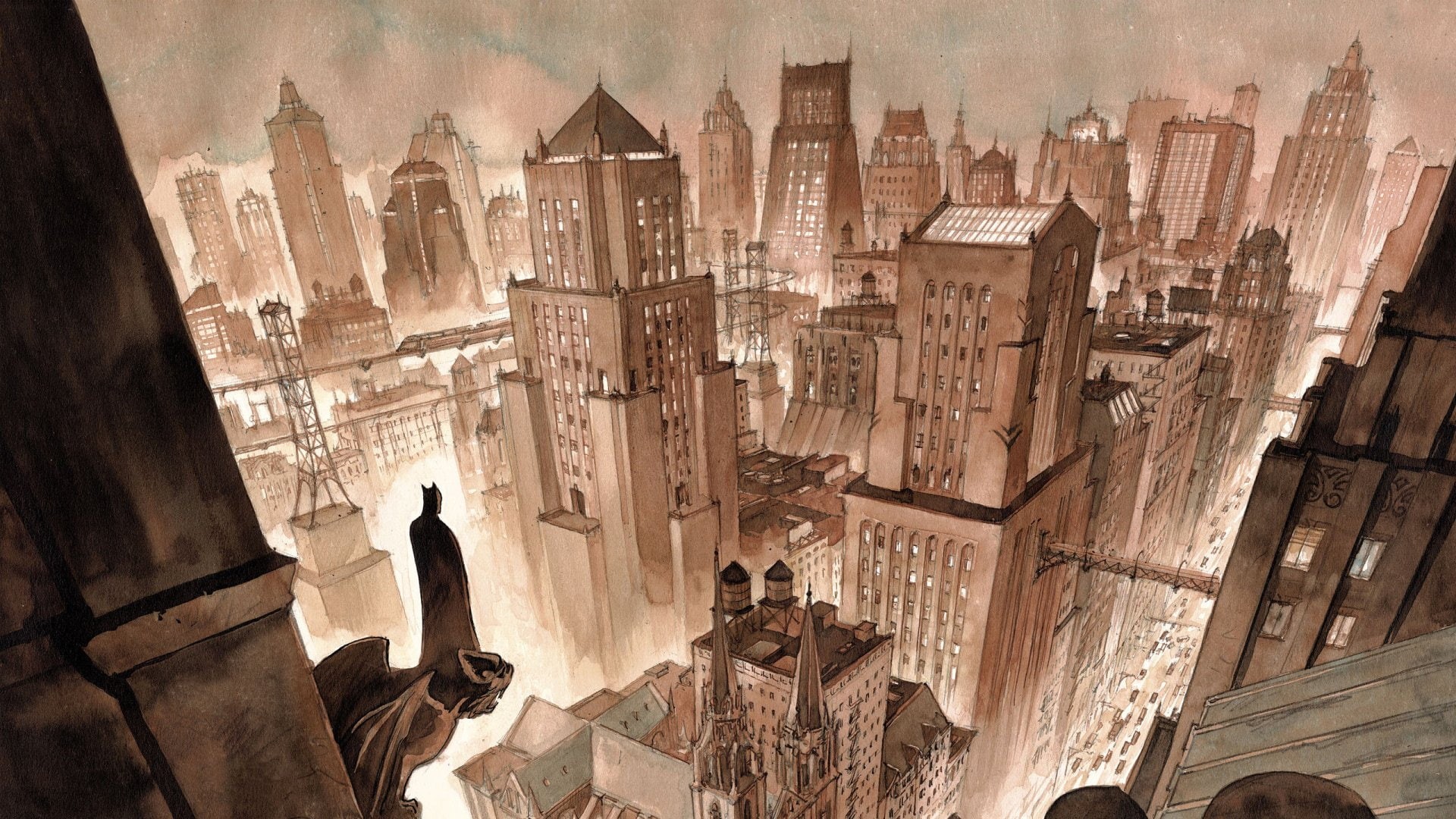 Batman, 1080P, Gotham City, HD Wallpaper