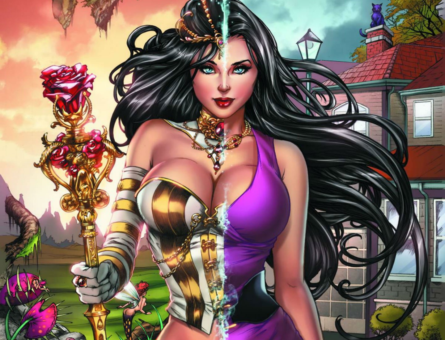grimm, tales, zenescope entertainment, fairy, 720P, HD Wallpaper