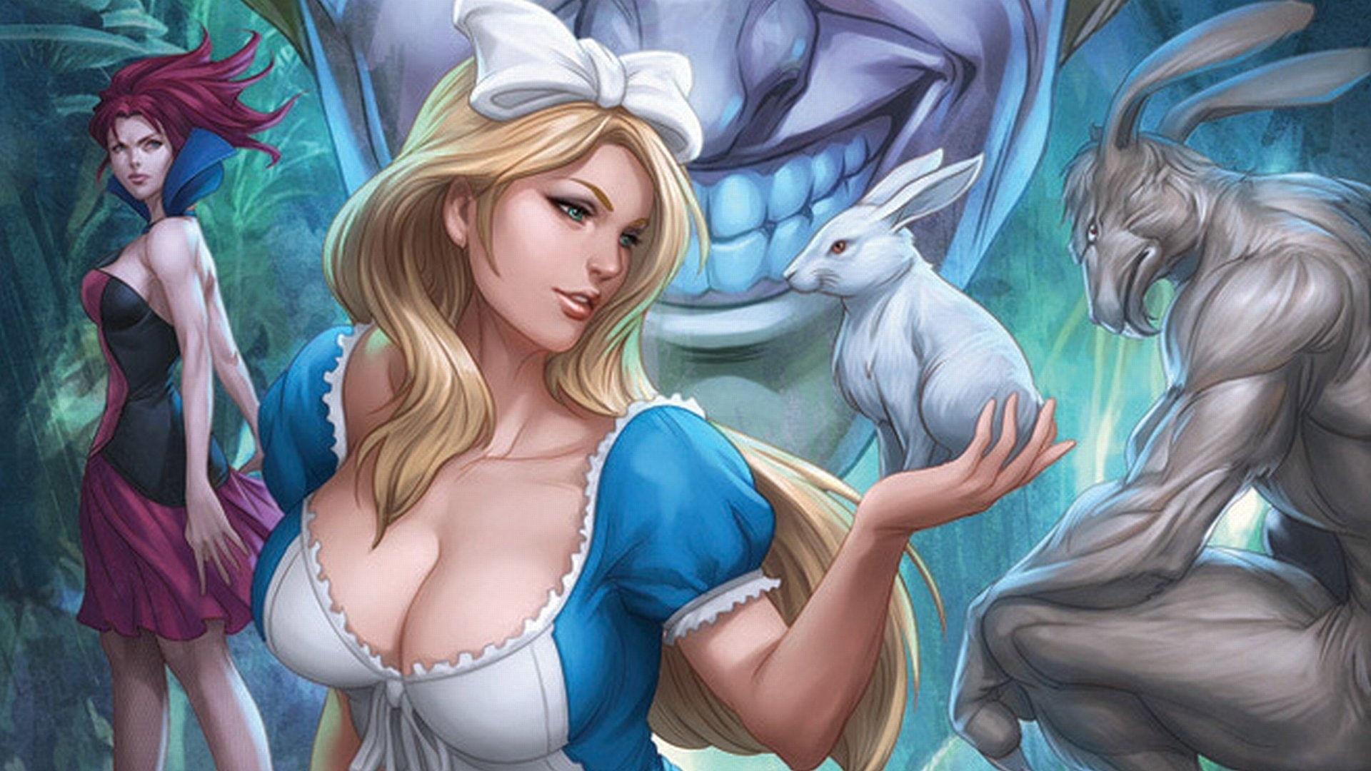 Comics, 1080P, Alice (Grimm), Grimm Fairy tales:  Alices Adventures in Wonderland, HD Wallpaper