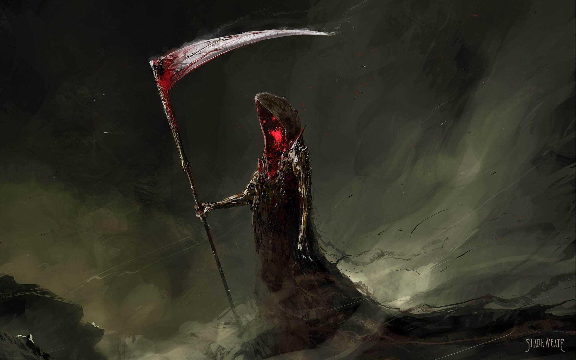 3d and abstract, reaper, 2012, 1080P, picture, grimm, HD Wallpaper