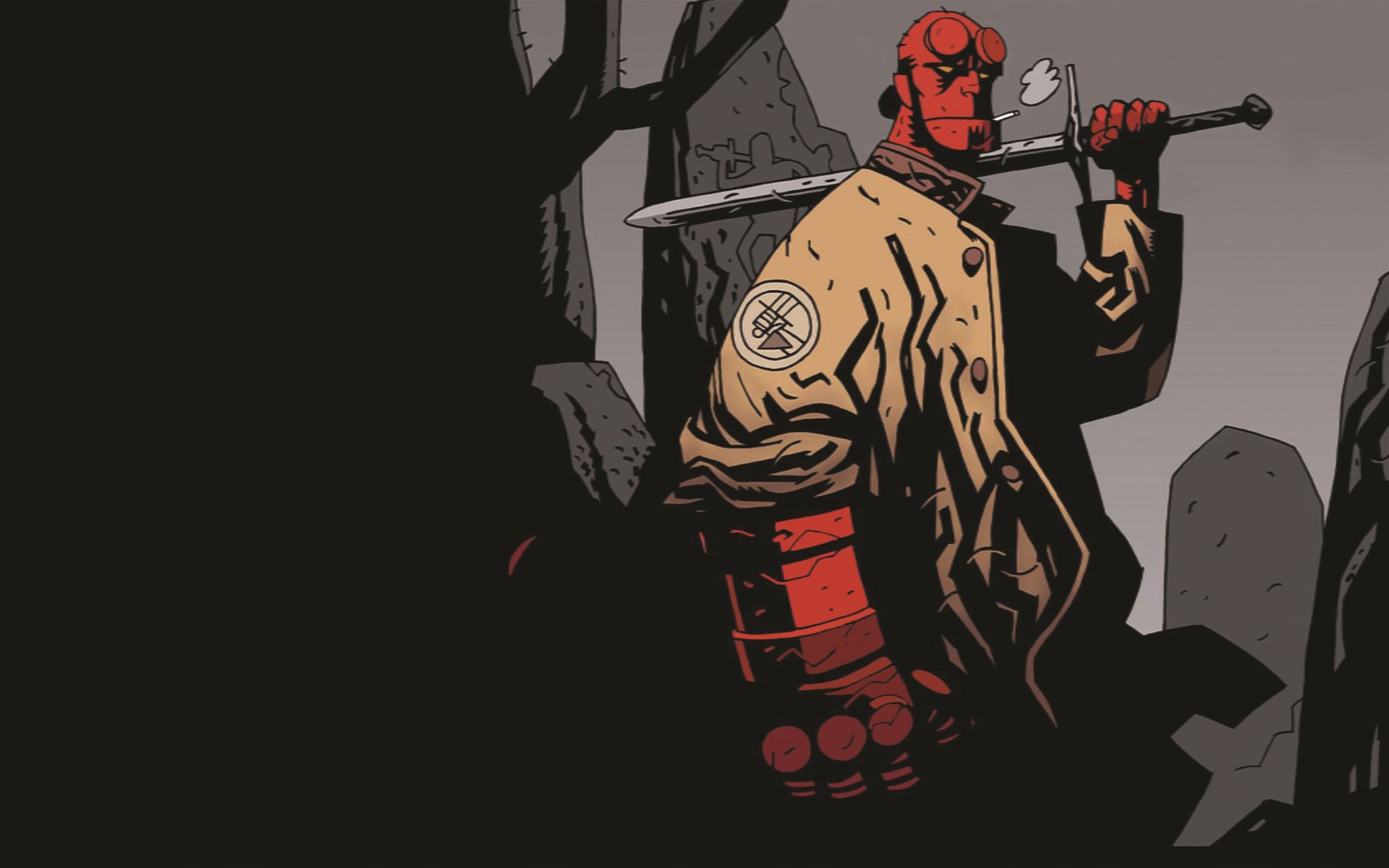 hd, 720P, cartoon/comic, hellboy, HD Wallpaper
