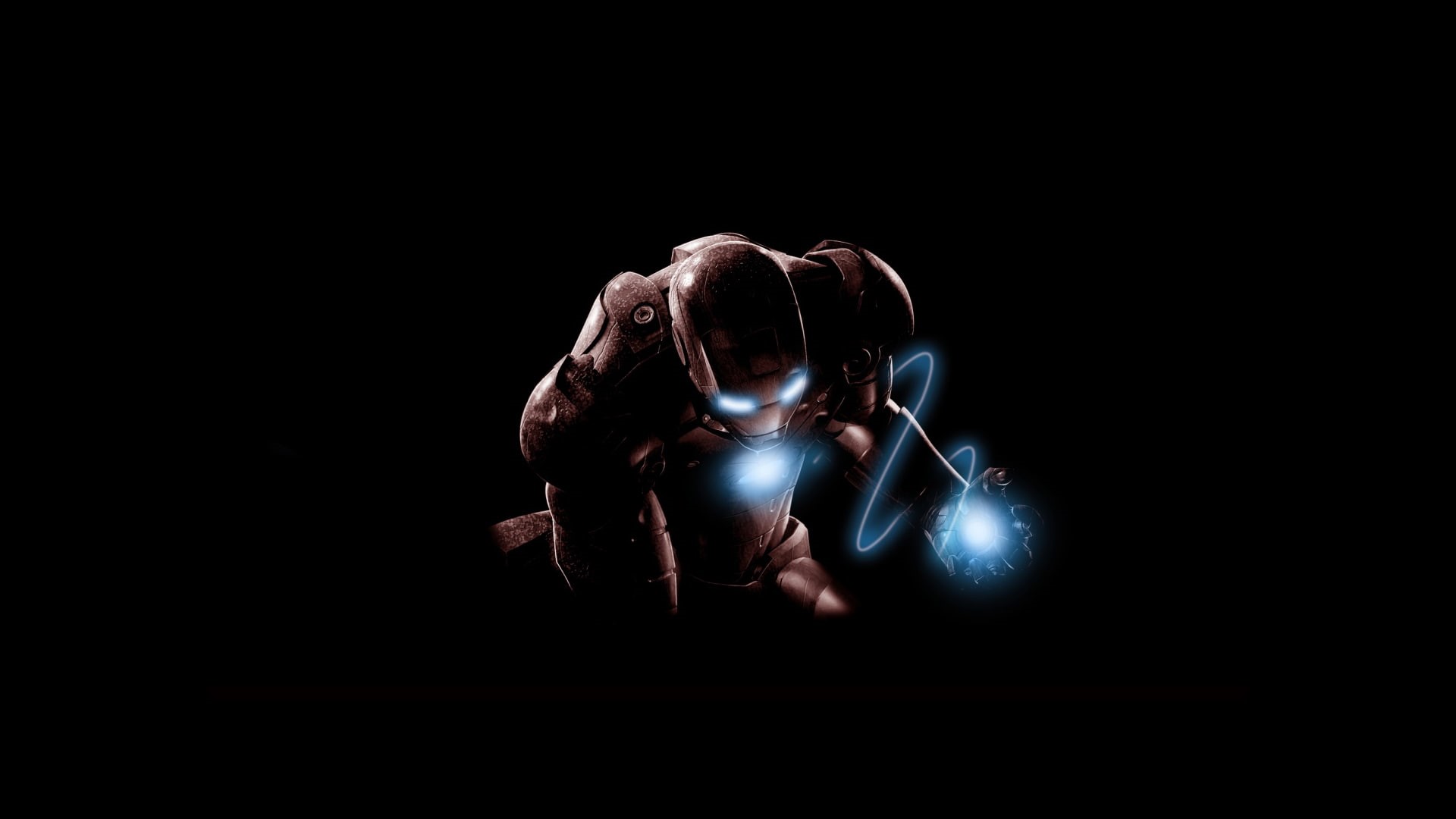 iron, hd, black, 1080P, cartoon/comic, marvel, man, HD Wallpaper