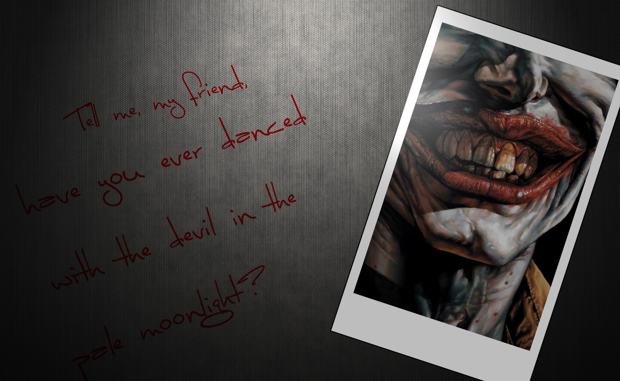 Joker, no people, food and drink, table, multicolored, communication, digital, education, cartoon, photo, message, devil, handwriting, close-up, food, indoors, HD Wallpaper