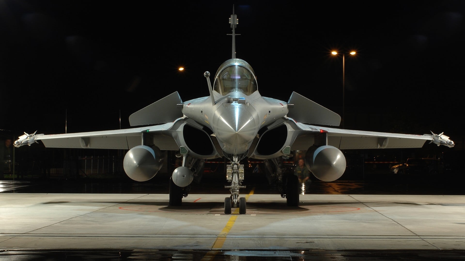 built structure, illuminated, transportation, nature, outdoors, no people, building exterior, military, fighter, aerospace industry, gray, mode of transportation, HD Wallpaper