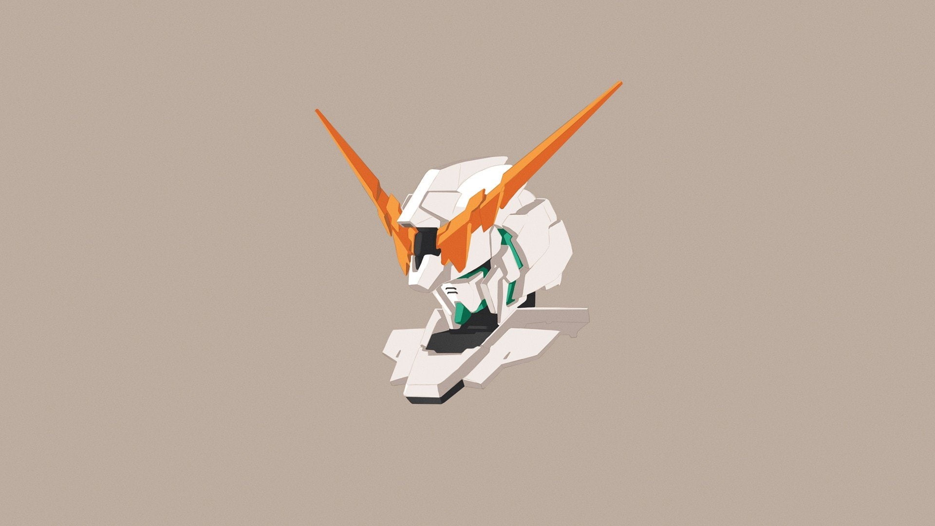 Simple, Mobile Suit Gundam Unicorn, 1080P, 1920x1080 px, Mobile Suit Gundam, RX, HD Wallpaper