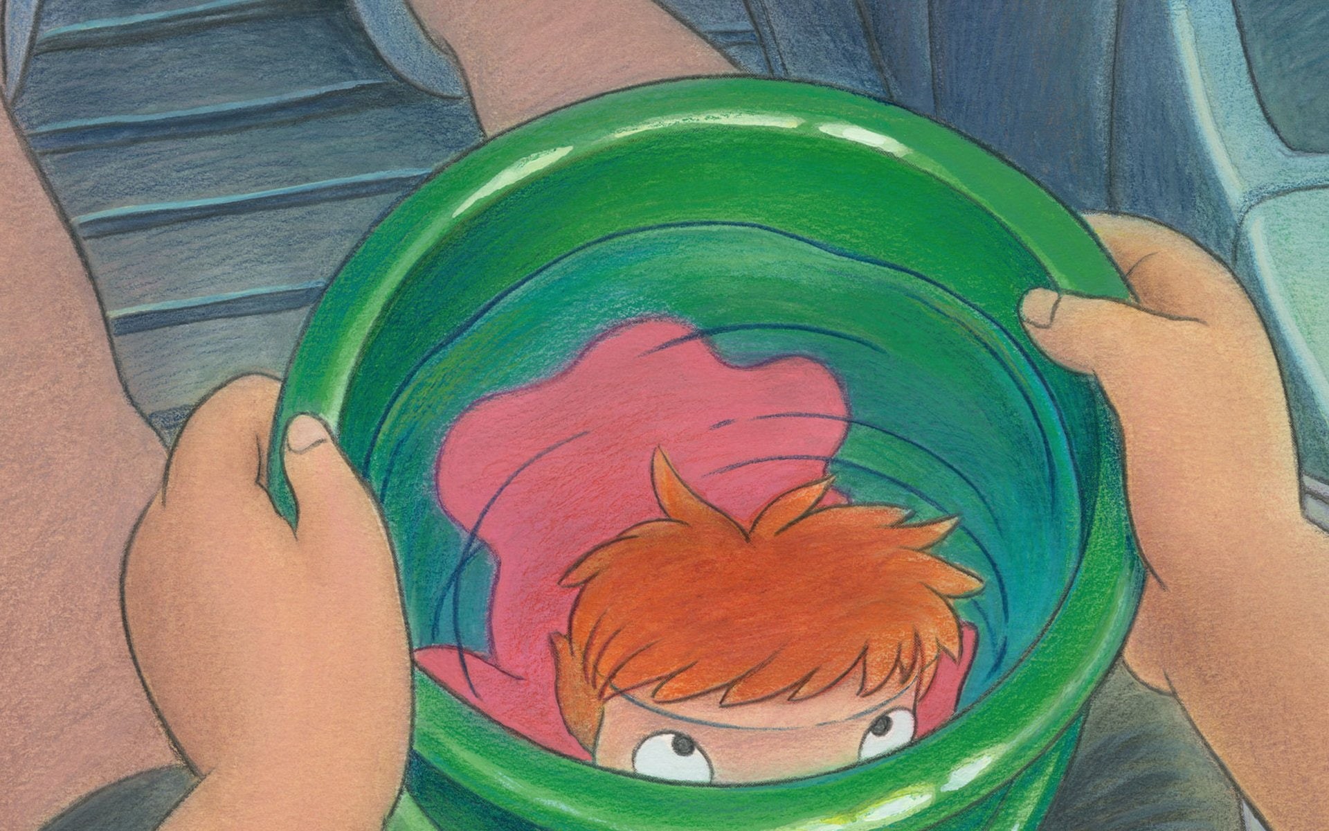 ponyo, miyazaki, ghibli, hayao, studio, 1080P, HD Wallpaper