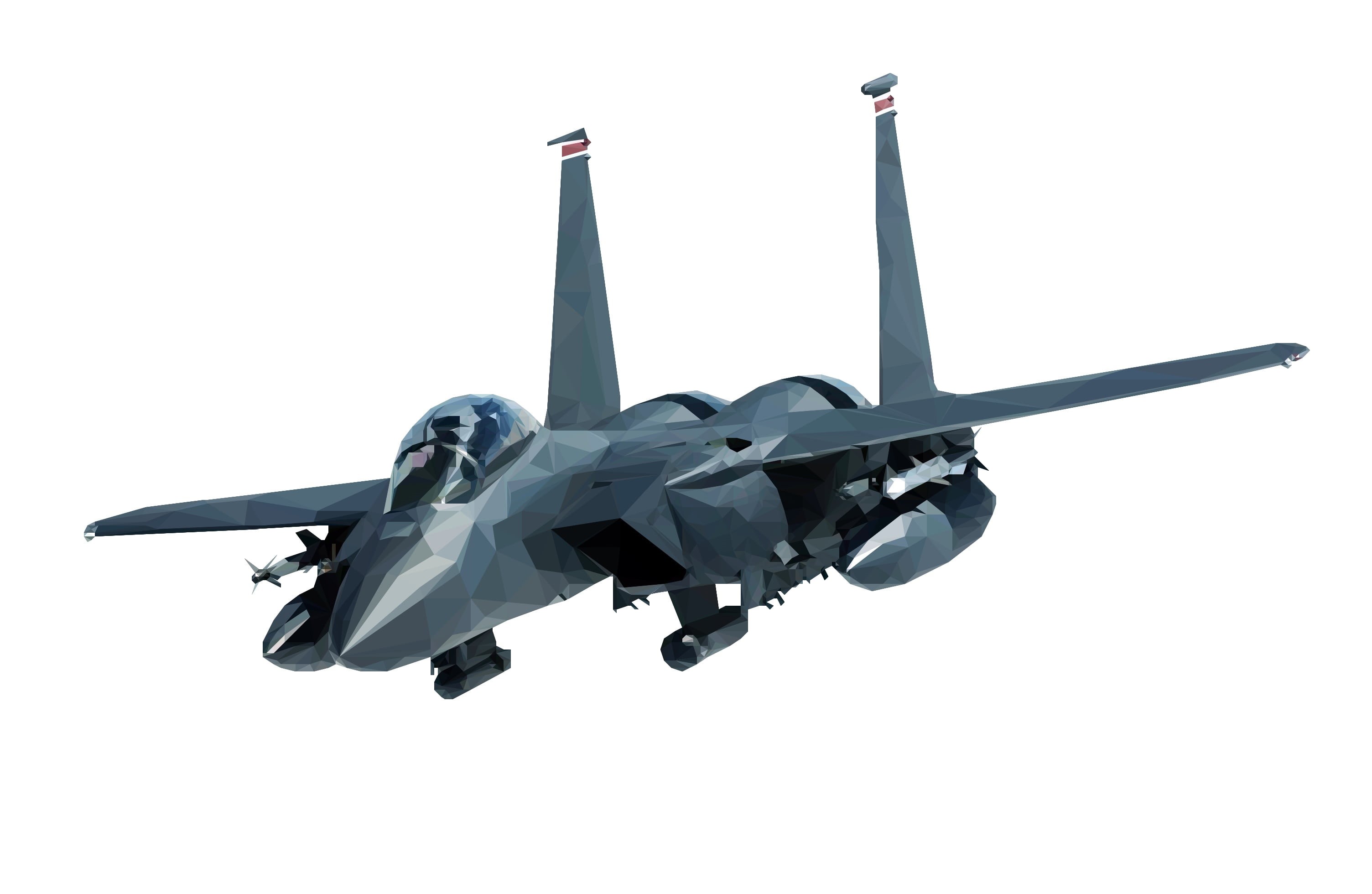 eagle, nature, aviation, speed, a, warfare, air, pilot, usaf, no people, fighter, mode of transportation, combat, force, 2K, strike, illustration, flight, HD Wallpaper