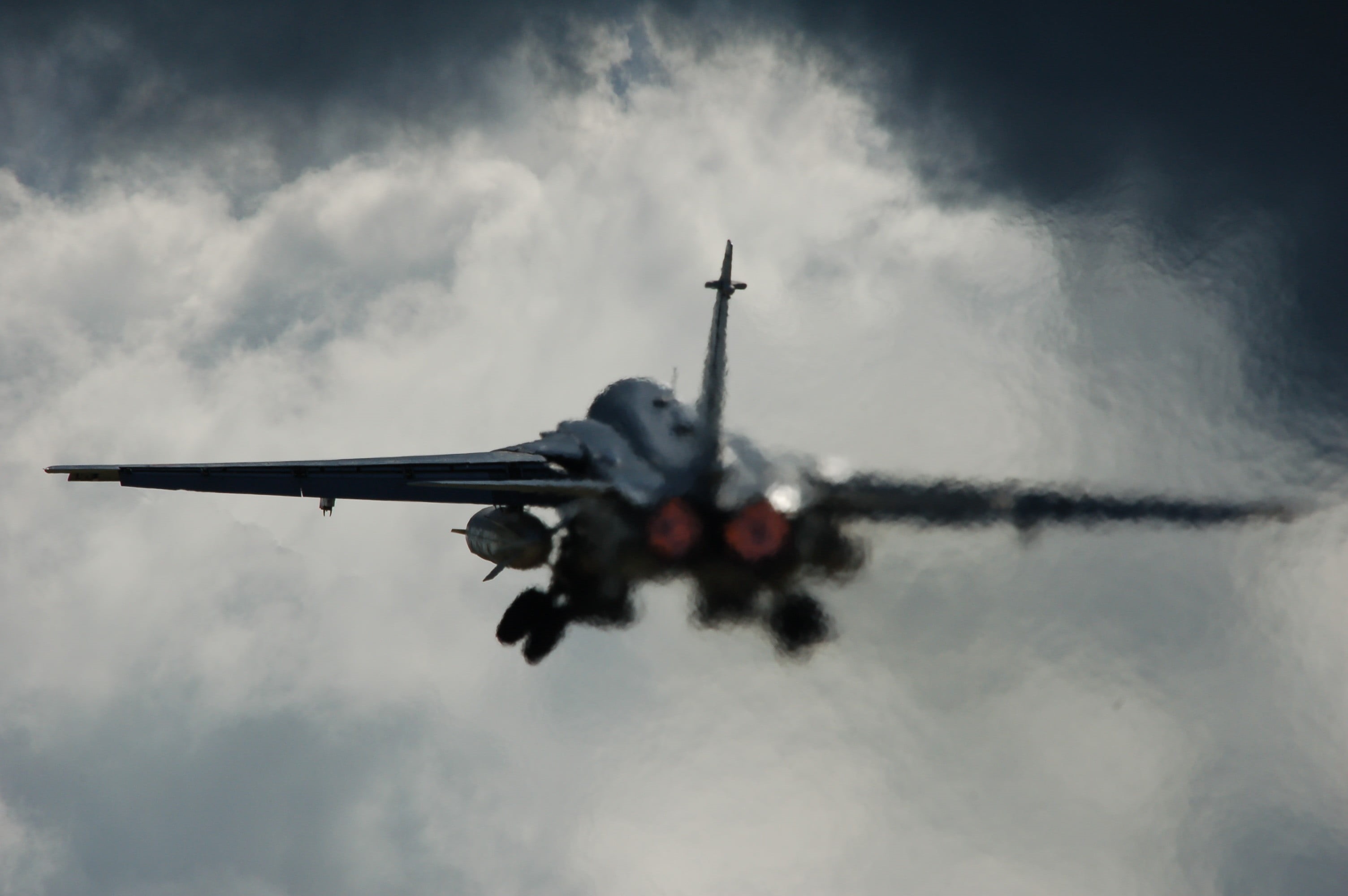 sky, aerospace industry, overcast, transportation, speed, mode of transportation, no people, 2K, outdoors, military, cloud - sky, air vehicle, take-off, HD Wallpaper