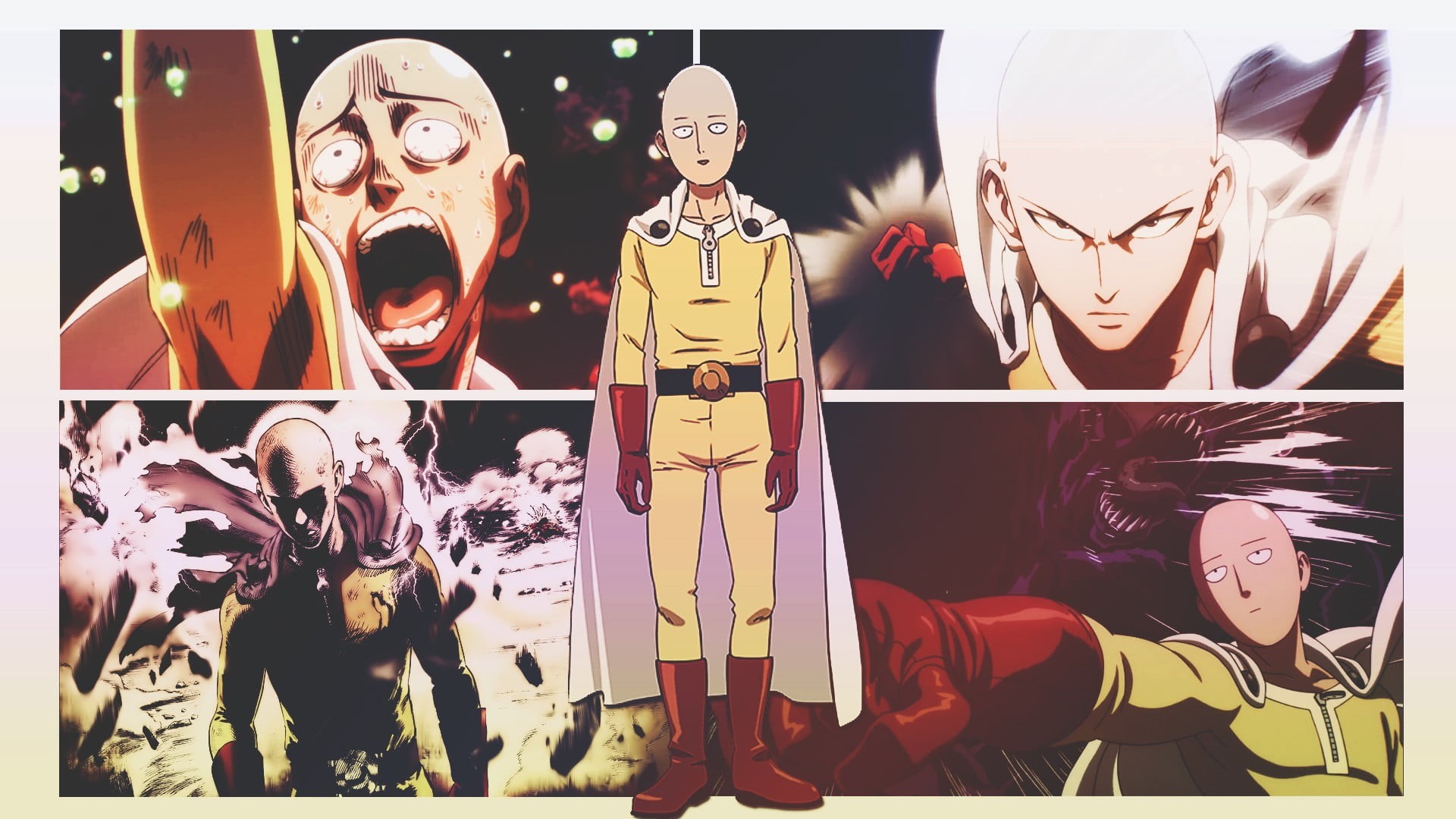 illustration, religion, man, 1080P, human representation, One-Punch Man, panoramic, variation, sculpture, one, representation, transfer print, auto post production filter, HD Wallpaper