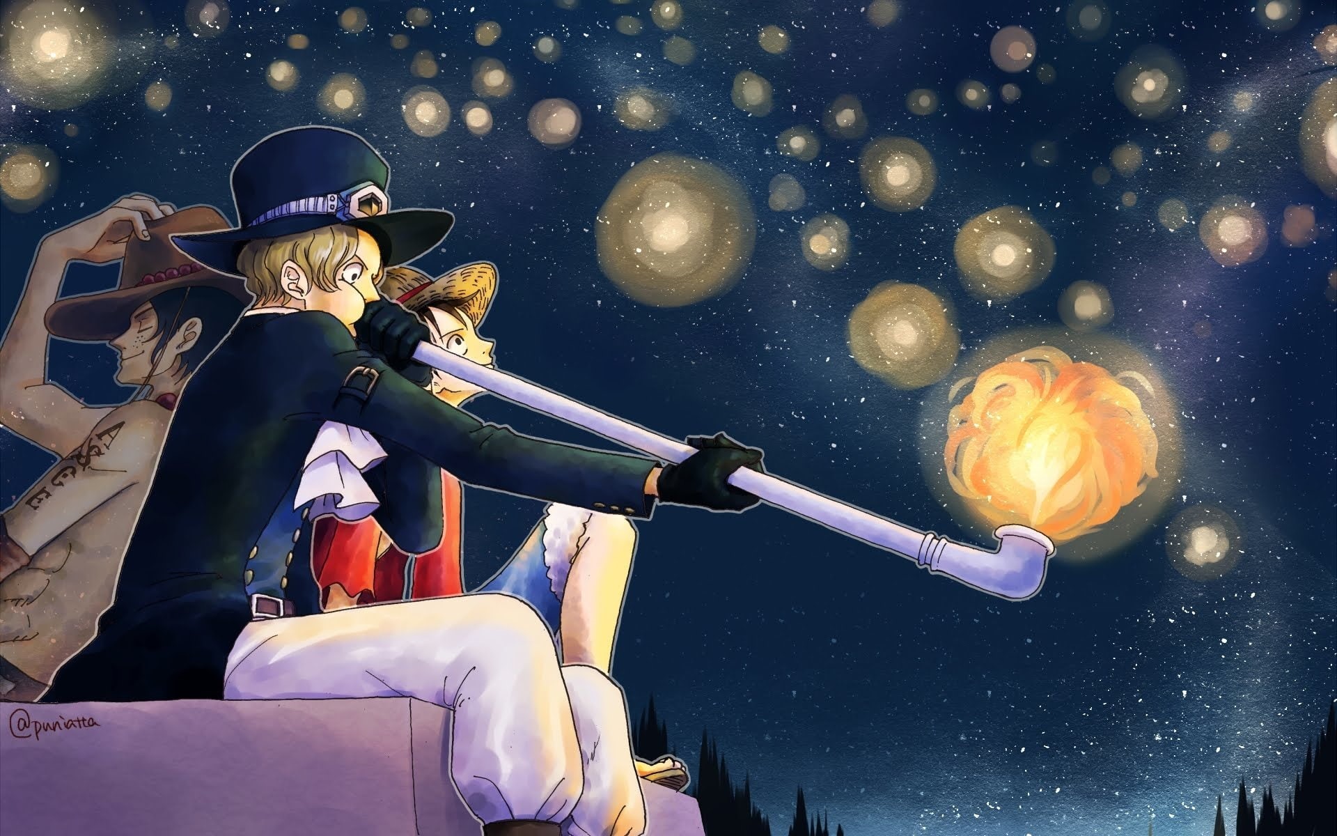 Sabo (One Piece), One Piece, Monkey D. Luffy, Anime, 1080P, Portgas D. Ace, HD Wallpaper