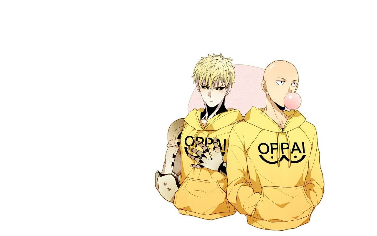 front view, waist up, cut out, copy space, One-Punch Man, studio shot, creativity, young adult, yellow, lifestyles, indoors, costume, standing, Saitama, HD Wallpaper