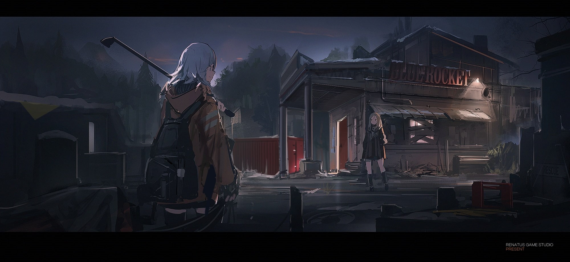 Anime, 1080P, apocalyptic, dark theme, anime girls, HD Wallpaper